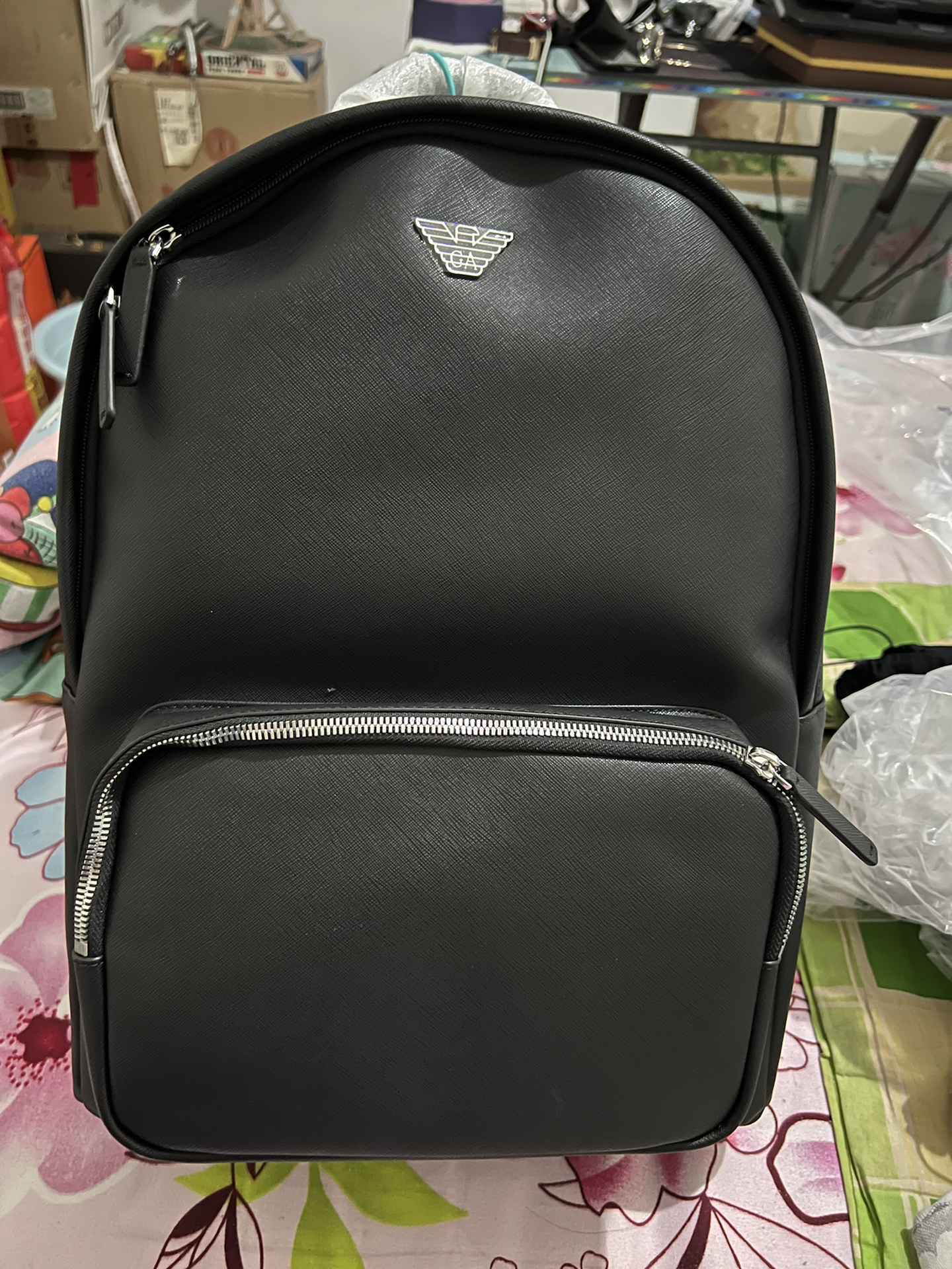 custom review-EMPORIO ARMANI Полиэстер Рюкзак Стандартный (Standard) Мужской Черный