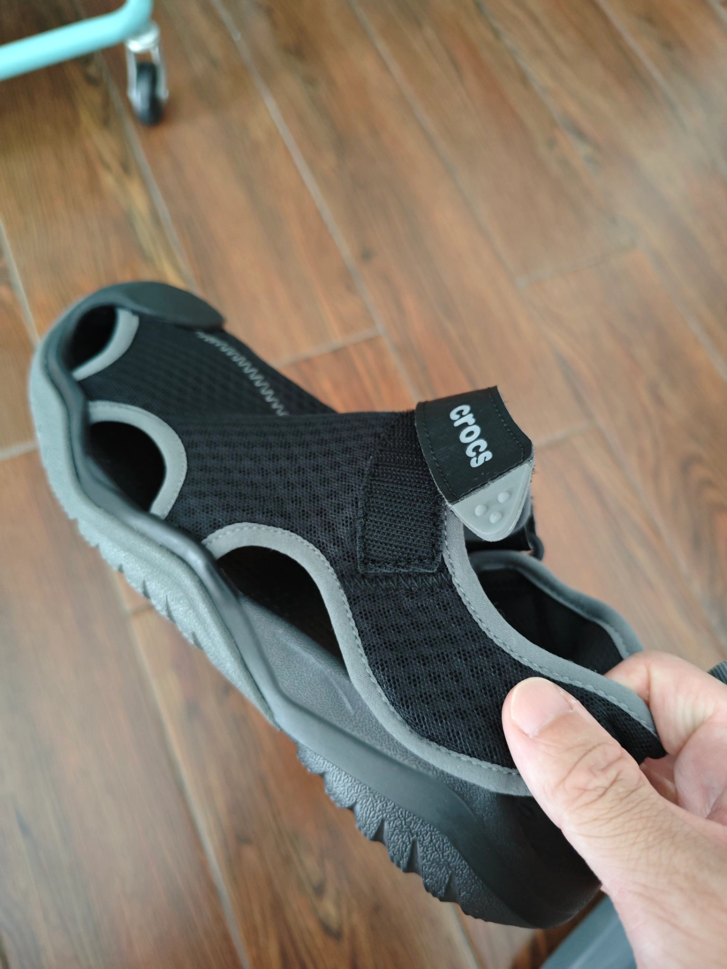 custom review-Crocs Дышащие Спортивные Тапочки Мужские Черные