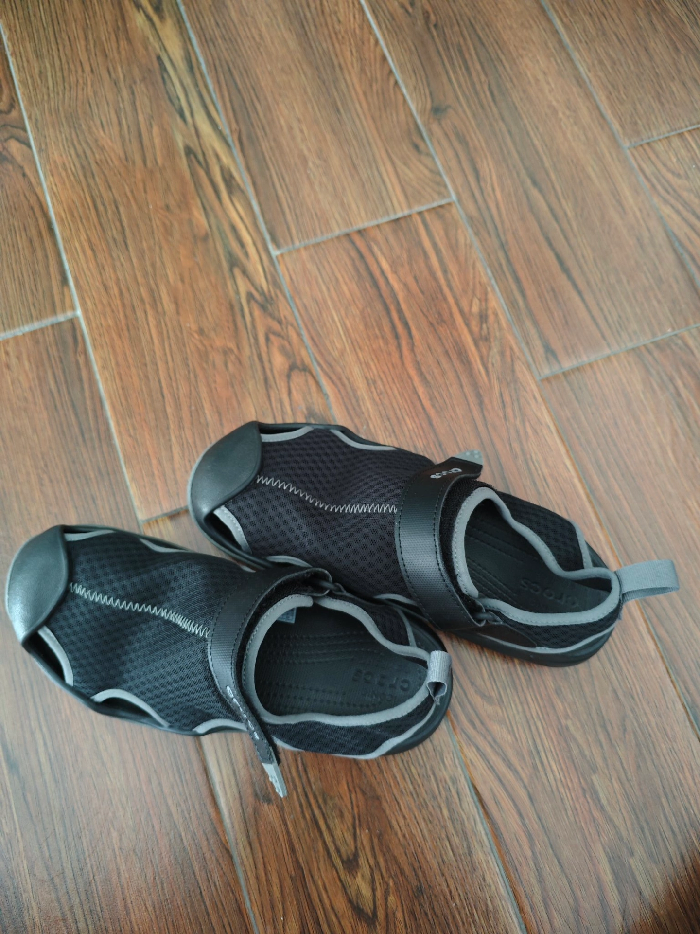 custom review-Crocs Дышащие Спортивные Тапочки Мужские Черные