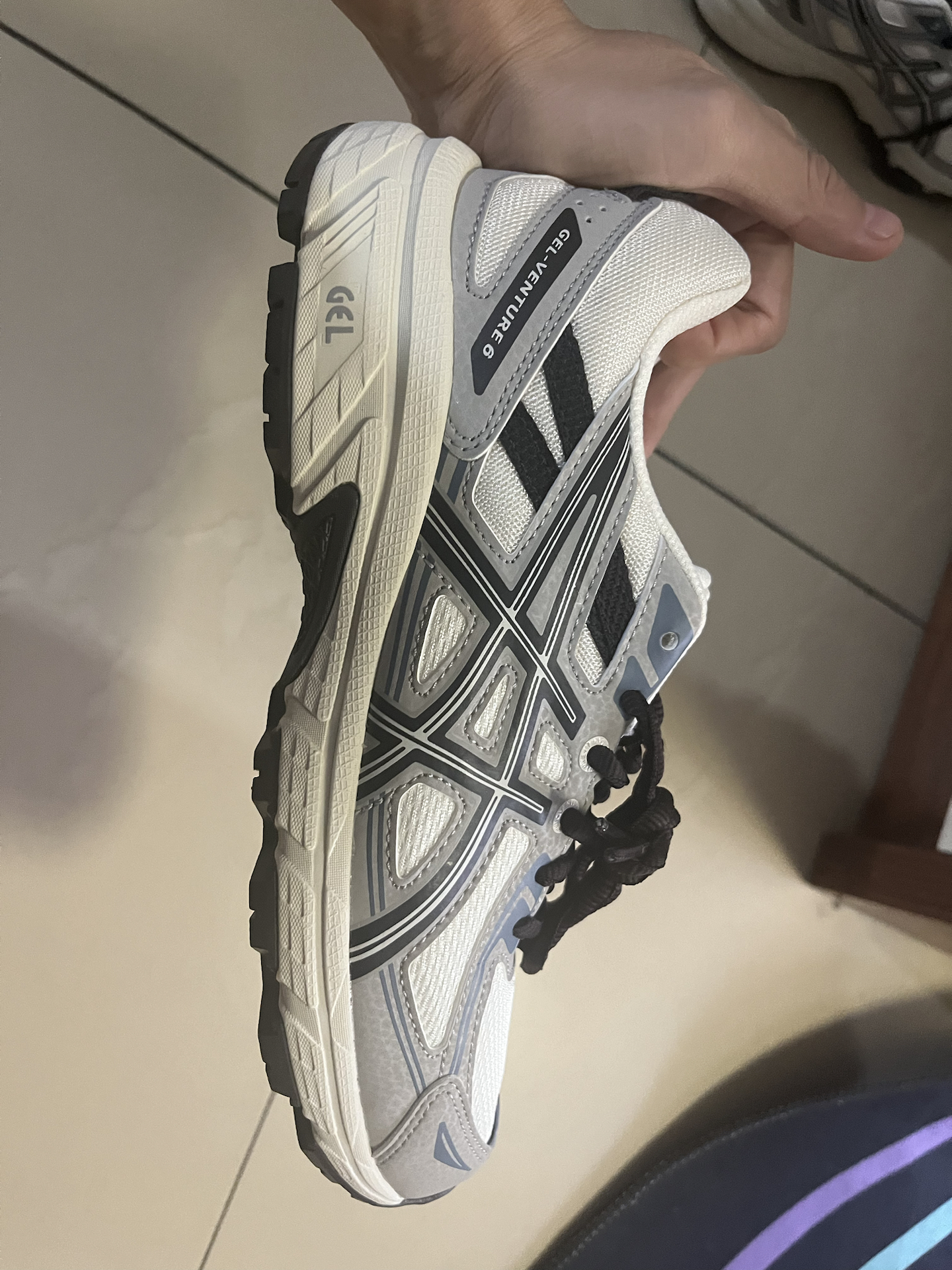 custom review-ASICS Гель Venture 6 Винтаж Текстиль Синтетическая Кожа Низкий Верх Повседневный Городской Коммутирование