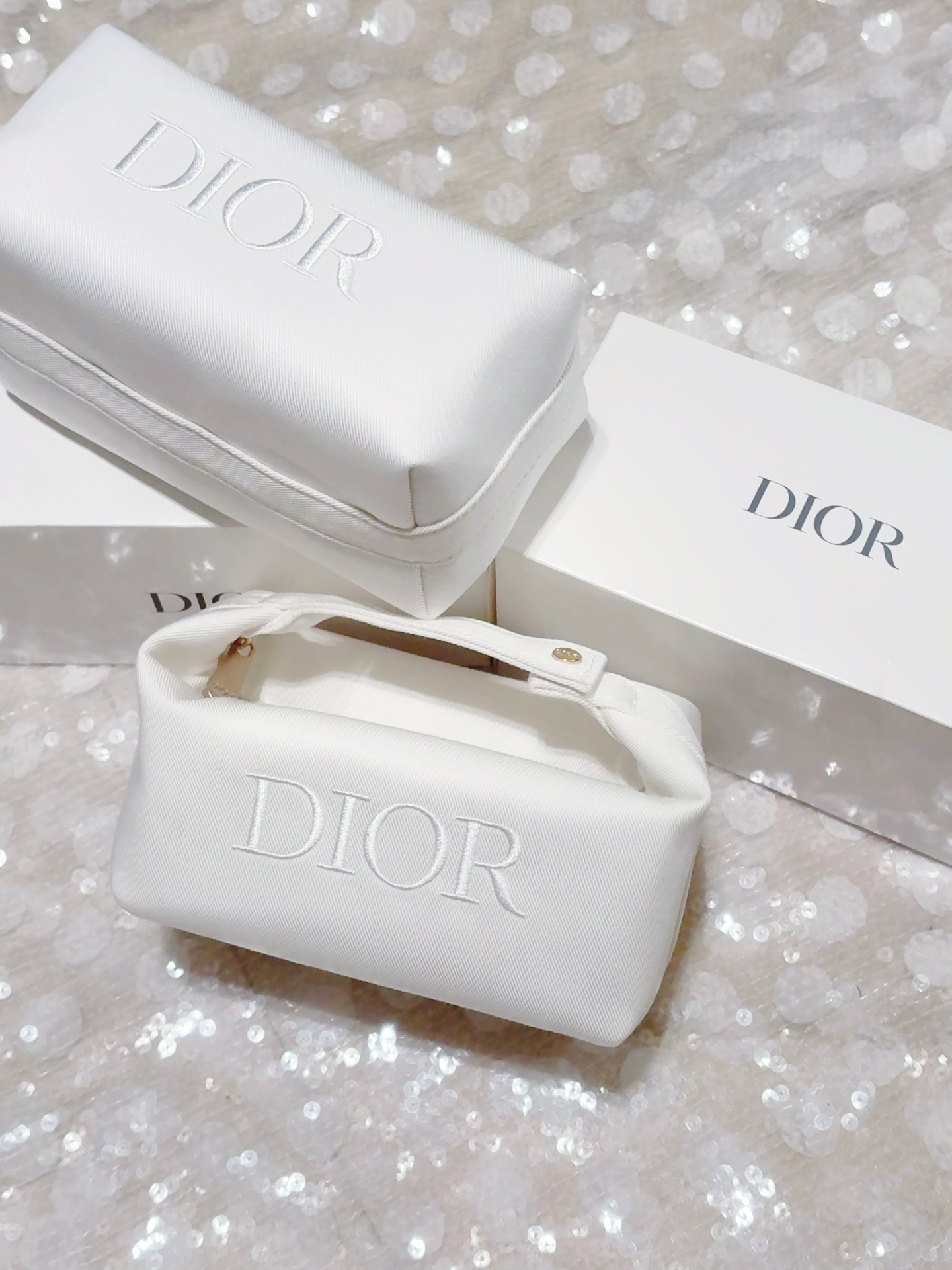 custom review-DIOR Белый Косметика Косметички Хранение