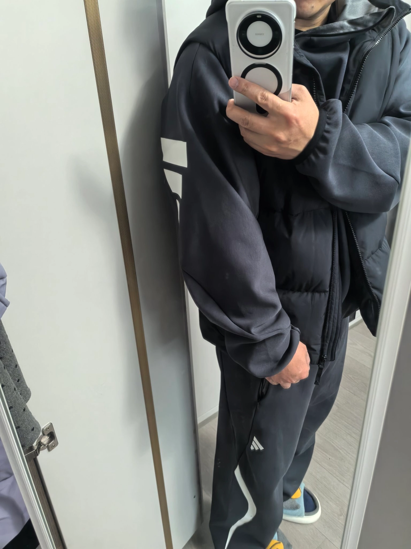 custom review-Adidas FUSTL P HOODY Платье-ханьфу в стиле худи Мужской Угольно-черный
