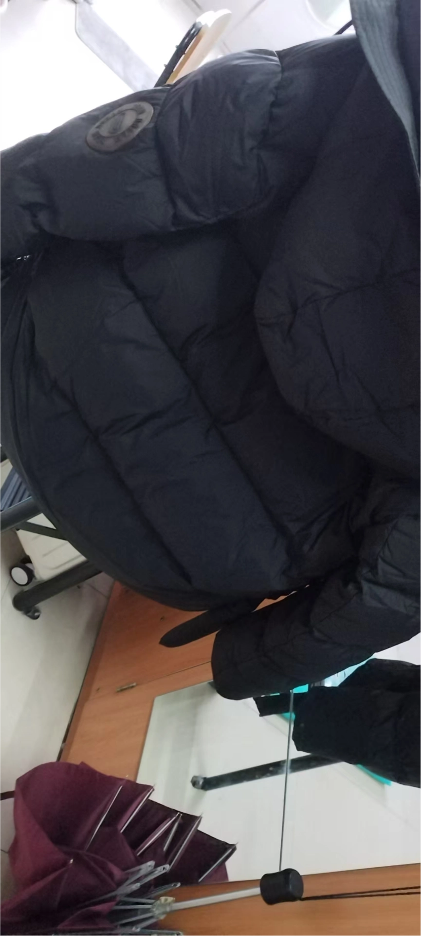 custom review-SIBAISHE Пуховик Женский Черный