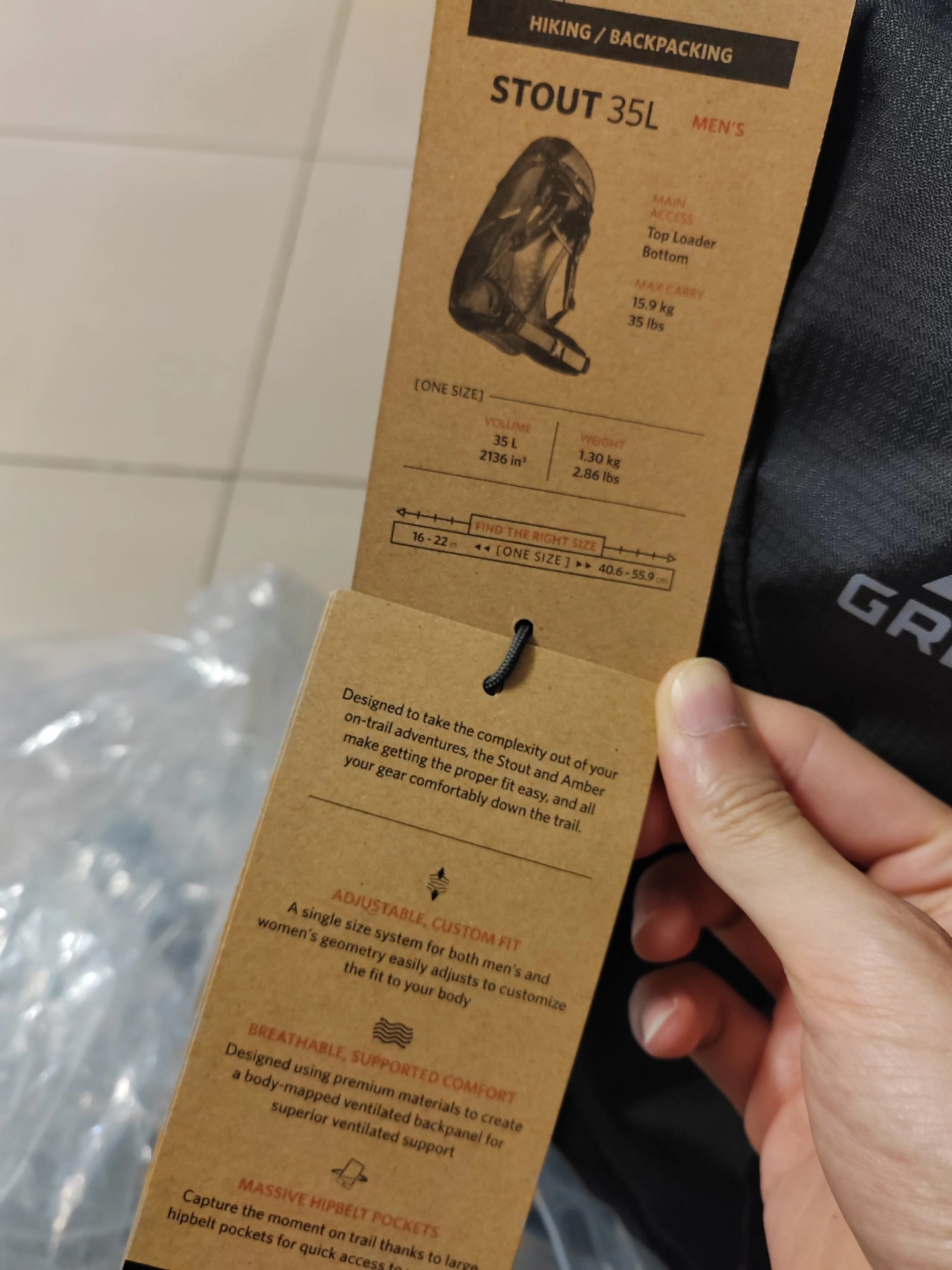 custom review-GREGORY 35 45 55 70L Альпинистский поход Рюкзак для активного отдыха Сумка из нейлона Многоцветный Мужской