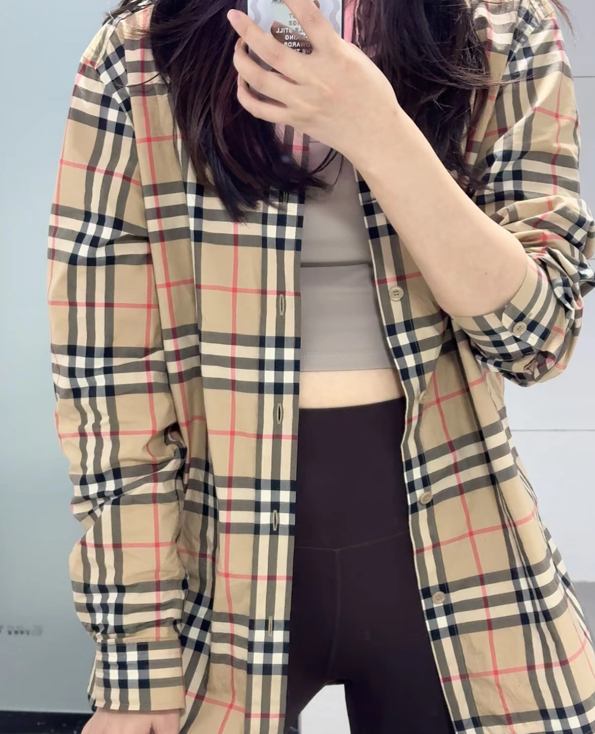 custom review-Burberry Рубашка Женская Разборный Обруч Комплект Бежевый