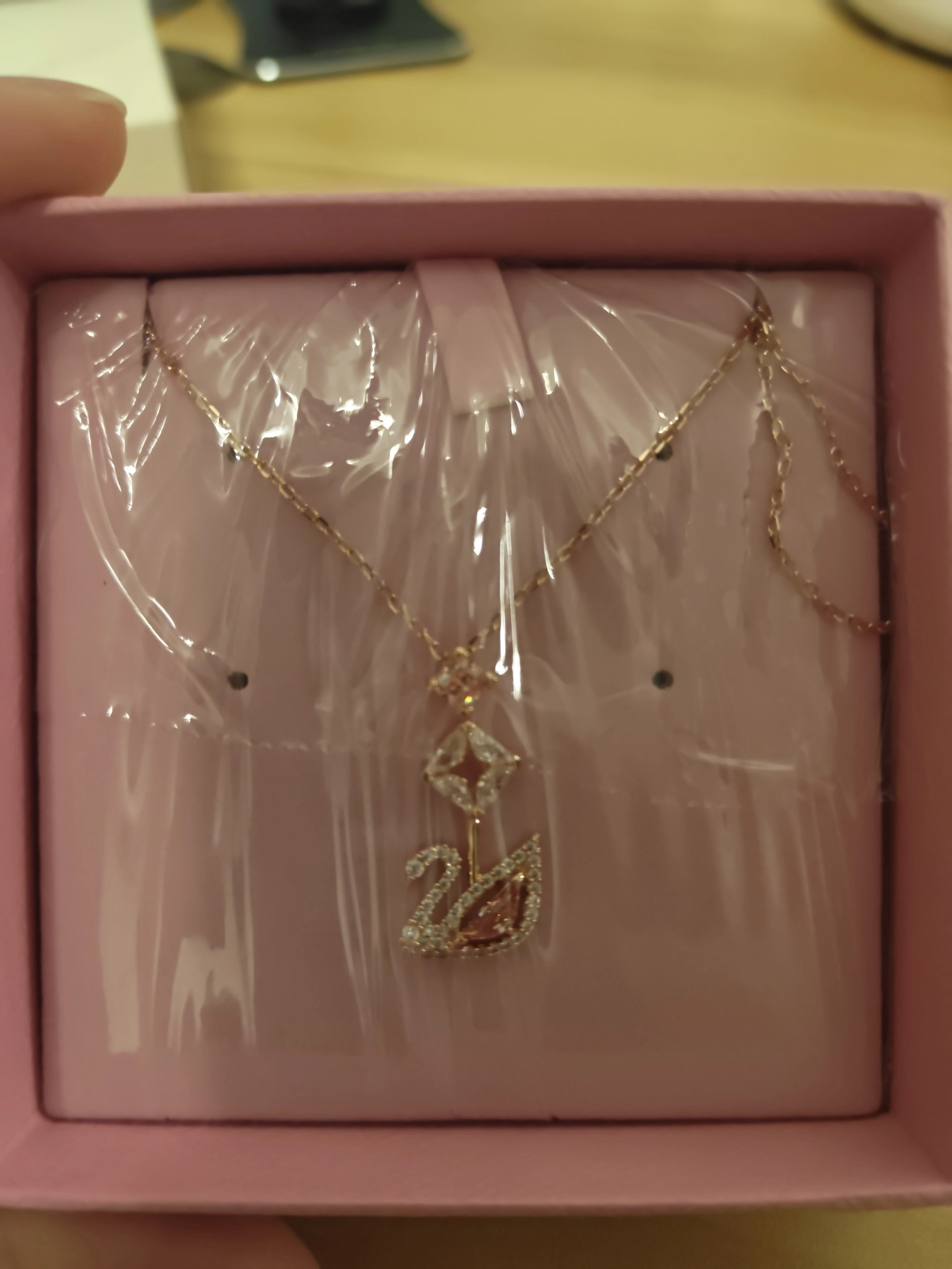 custom review-Swarovski Ожерелья Женские Розовые