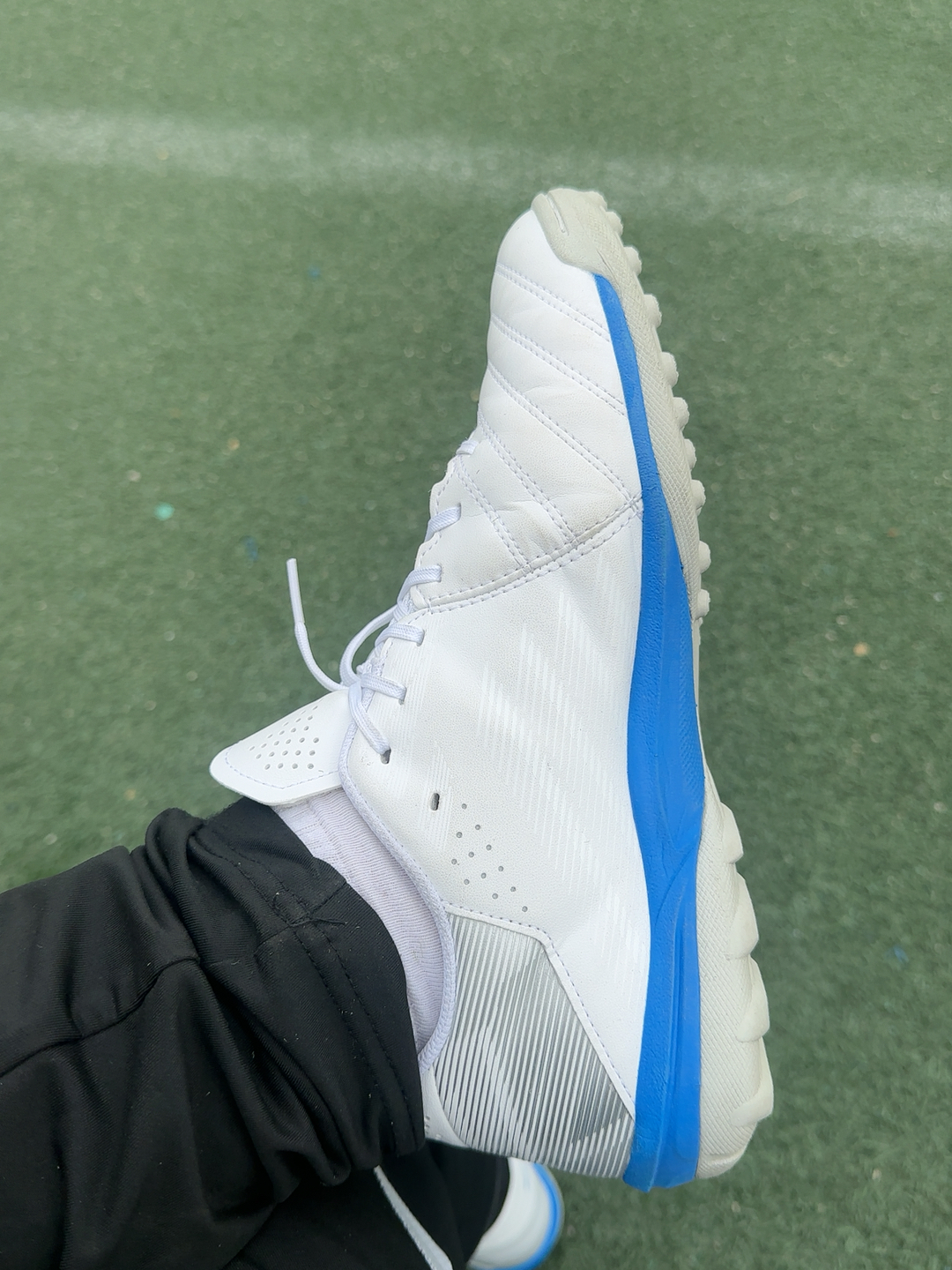 custom review-Asics Calcetto TF Шипы Футбольные бутсы Мужские Белые Синие