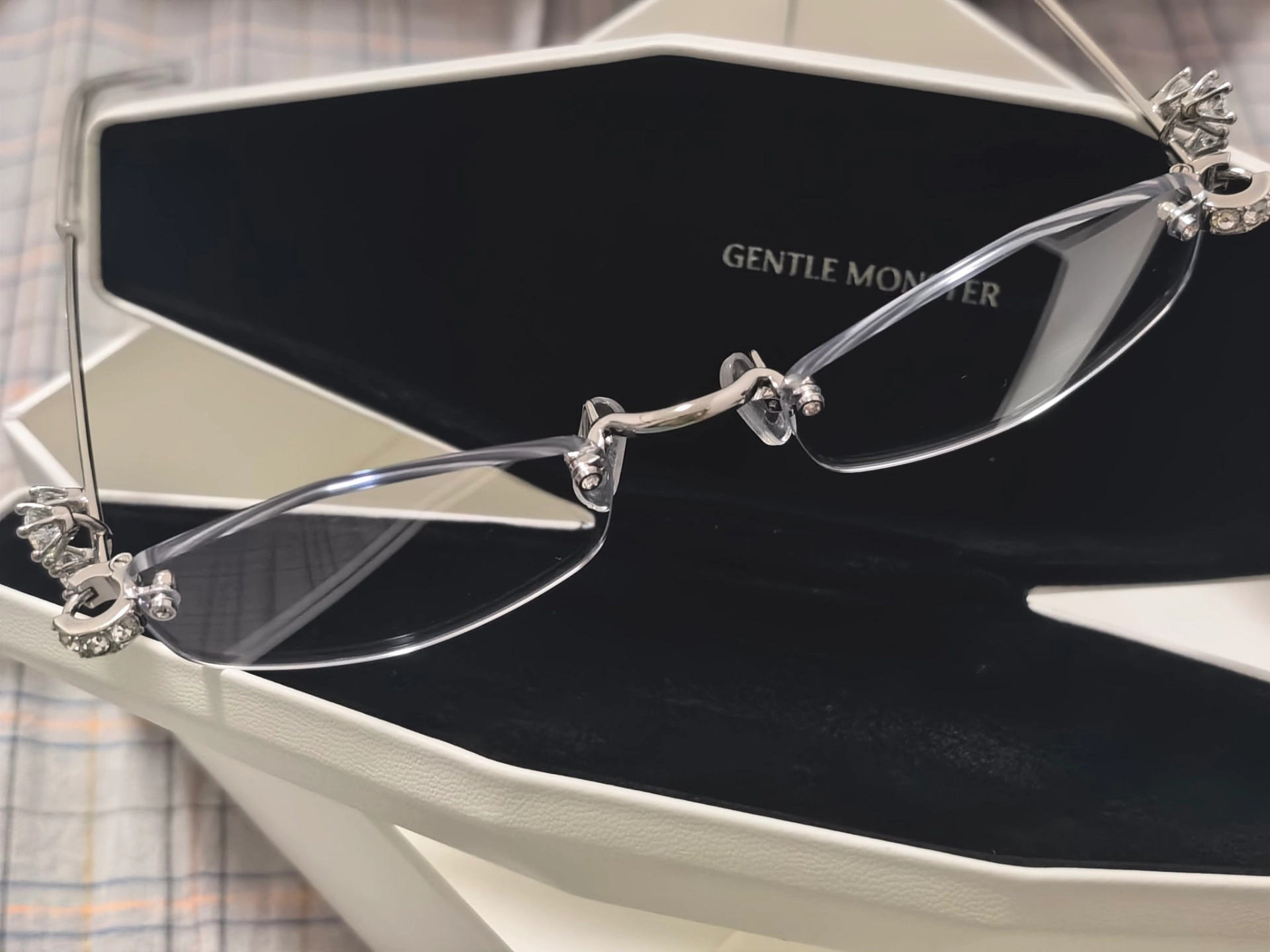 custom review-GENTLE MONSTER Металл Овал Оправы для очков Унисекс Серебряный