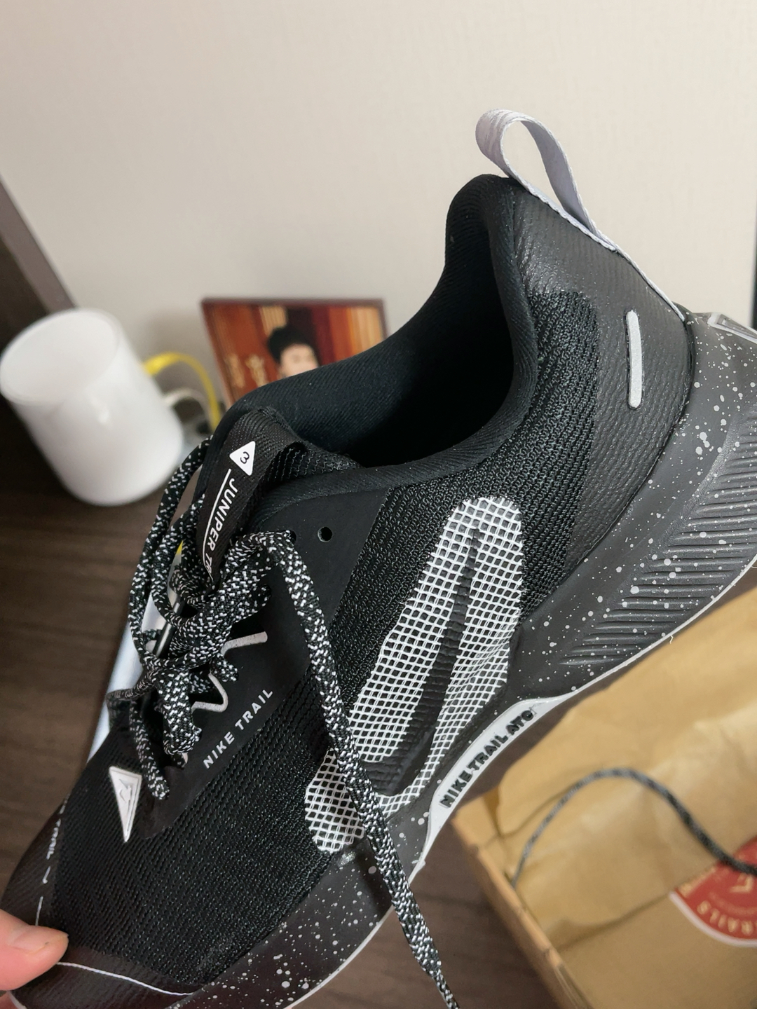 custom review-Nike Juniper Trail 3 Устойчивость к истиранию Покрытие Поддержка Низкие Кроссовки для бега по пересеченной местности Мужские Черный Серый