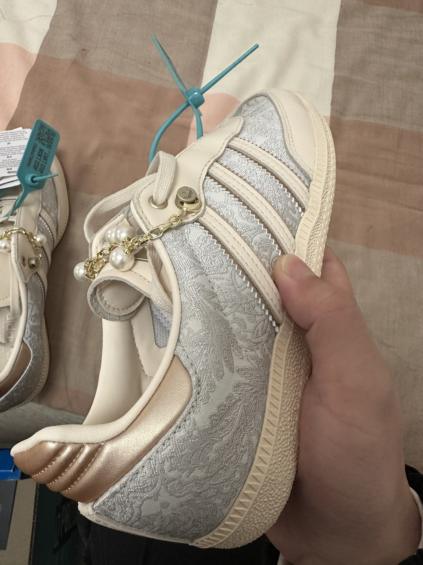custom review-Adidas Originals SAMBA OG Устойчивые к истиранию Низкие Кроссовки для скейтбординга Женские Светло-серые