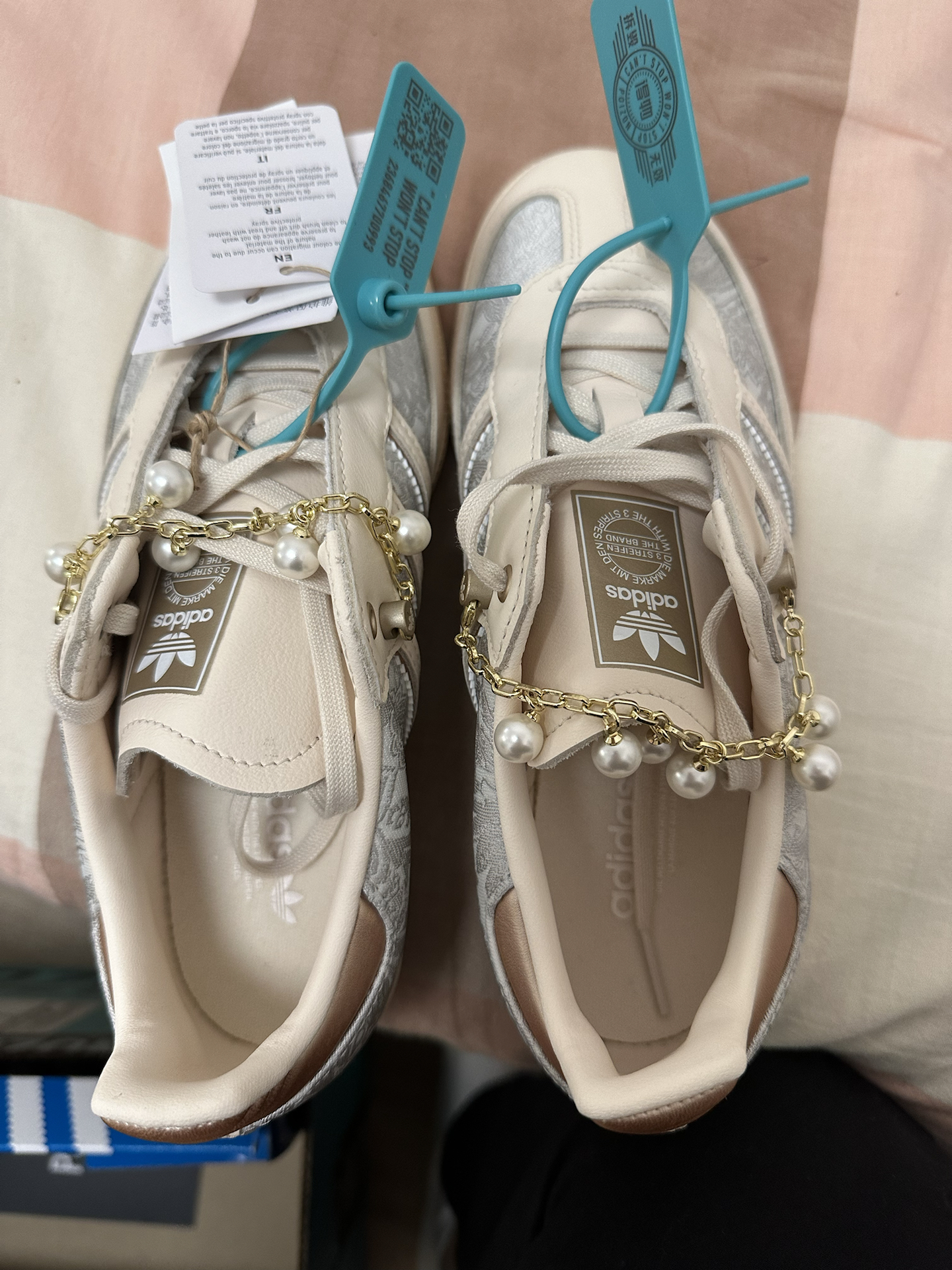 custom review-Adidas Originals SAMBA OG Устойчивые к истиранию Низкие Кроссовки для скейтбординга Женские Светло-серые