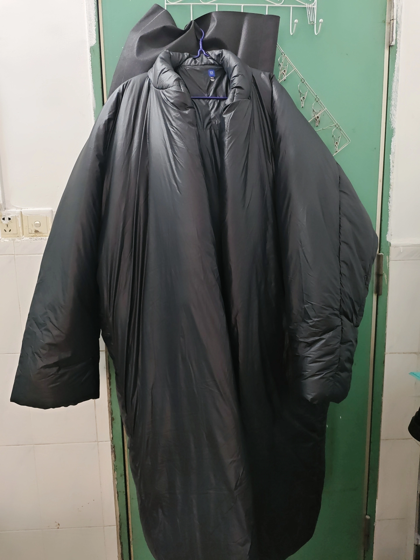 custom review-YEEZY x Gap X Balenciaga Длинный Круглый Куртка Пуховая куртка Мужской Черный