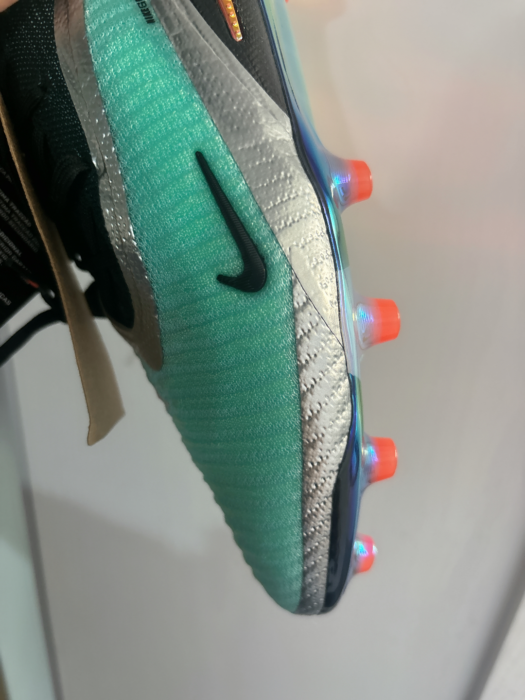 custom review-Nike Искусственный Шипы Устойчивые к Износу Футбольные бутсы Унисекс Черный Зеленый