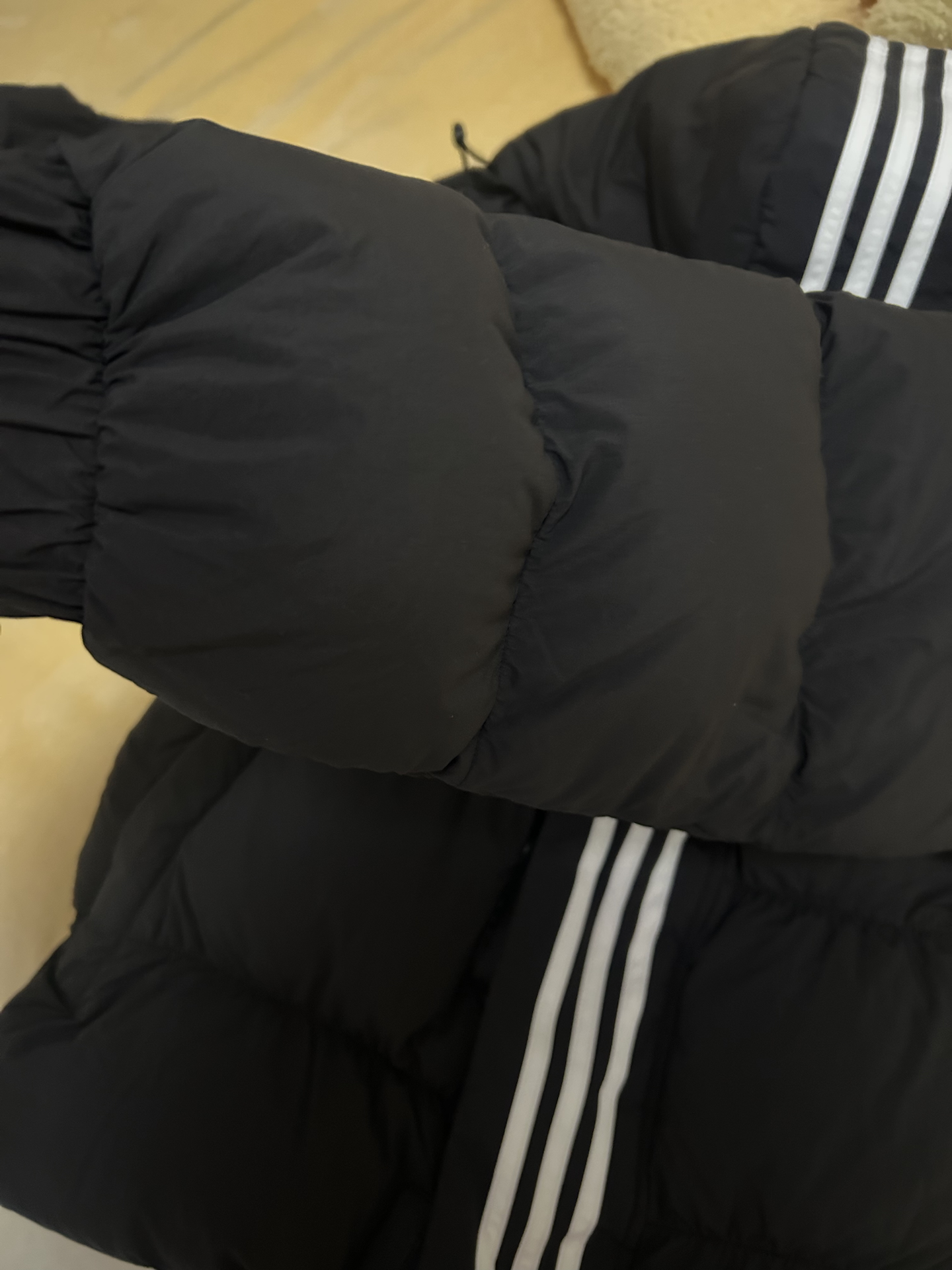 custom review-Adidas Originals Rifta Down Regen С капюшоном Пуховая куртка Пуховик Пальто Мужской Черный