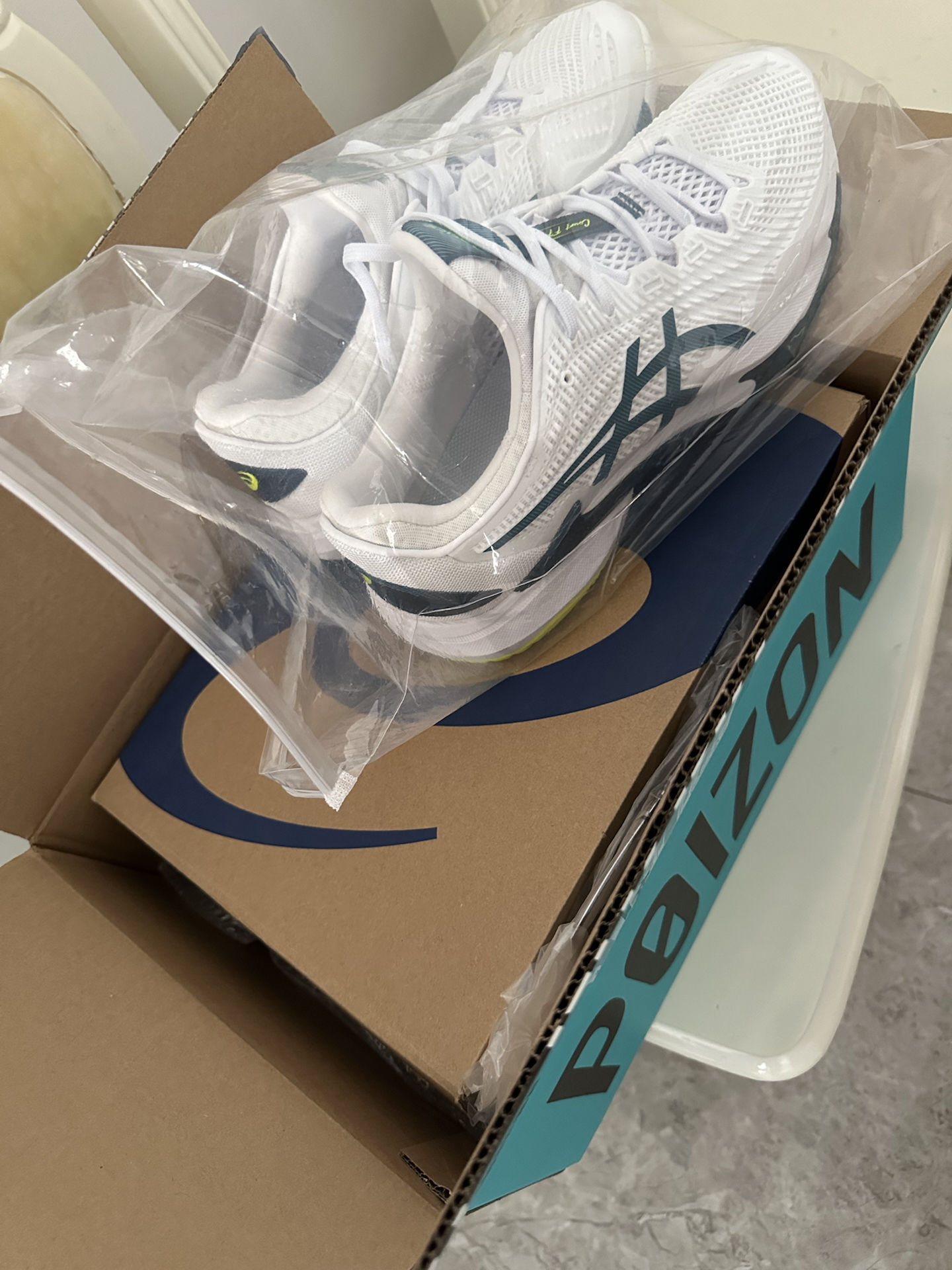 custom review-Asics Court FF 3 Low Теннисная обувь Мужская Белая Синяя