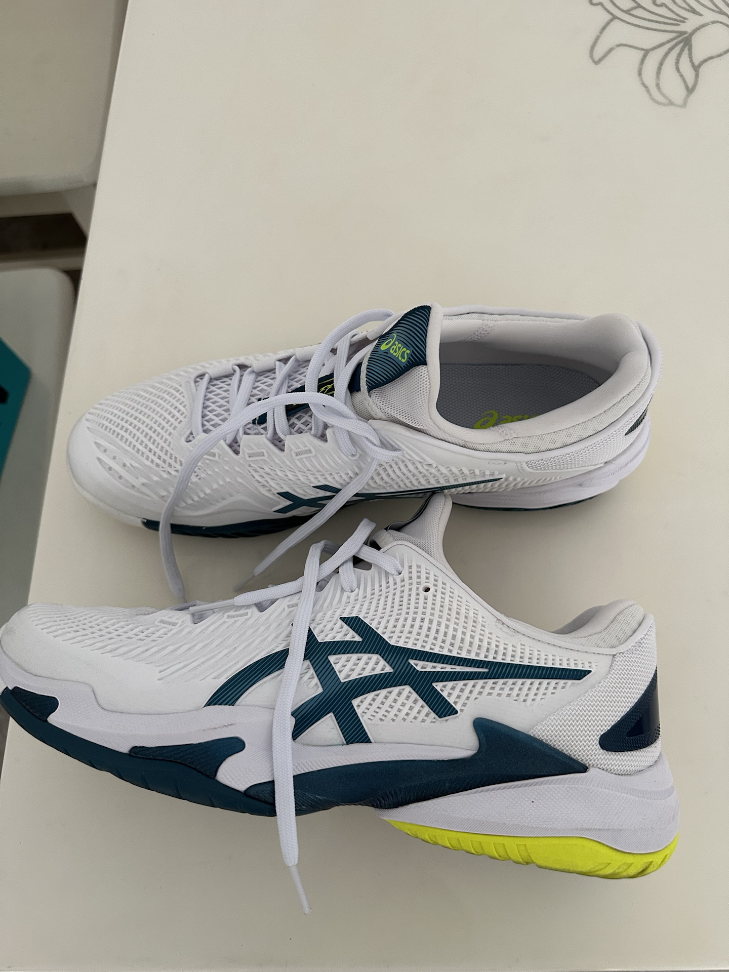 custom review-Asics Court FF 3 Low Теннисная обувь Мужская Белая Синяя