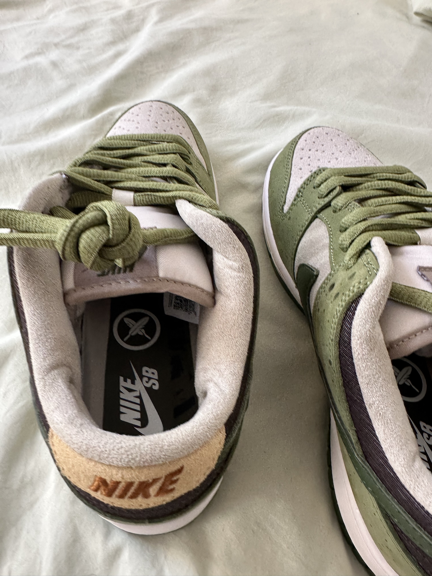 custom review-Юто Хоригоме x Nike Dunk SB Покрытие Амортизация Низкие Кроссовки для скейтбординга Мужские Зеленые Белые