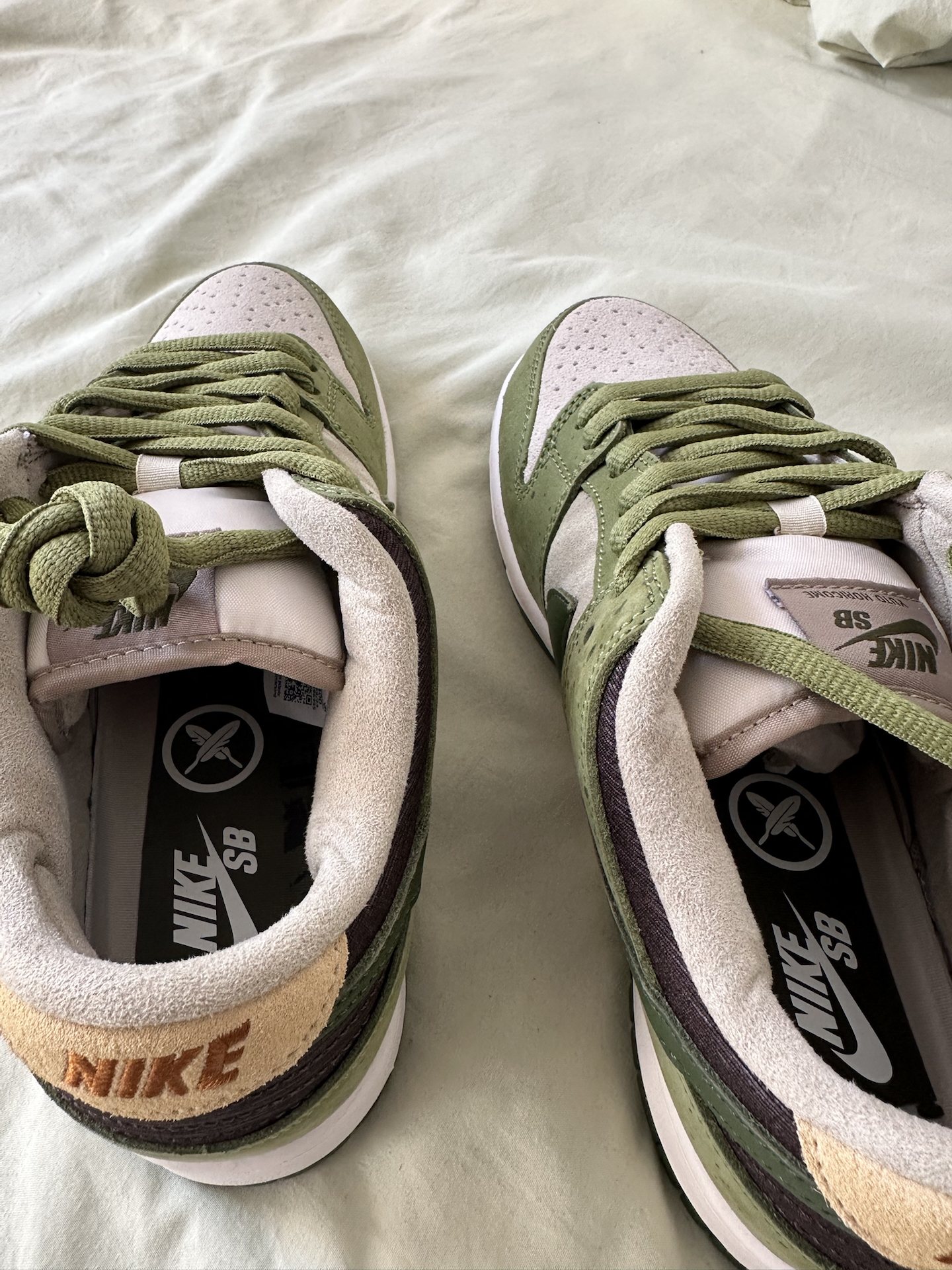 custom review-Юто Хоригоме x Nike Dunk SB Покрытие Амортизация Низкие Кроссовки для скейтбординга Мужские Зеленые Белые