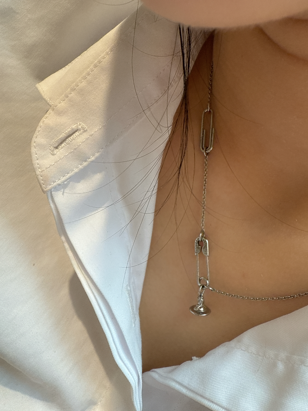 custom review-Vivienne Westwood Ожерелья Унисекс Серебряные