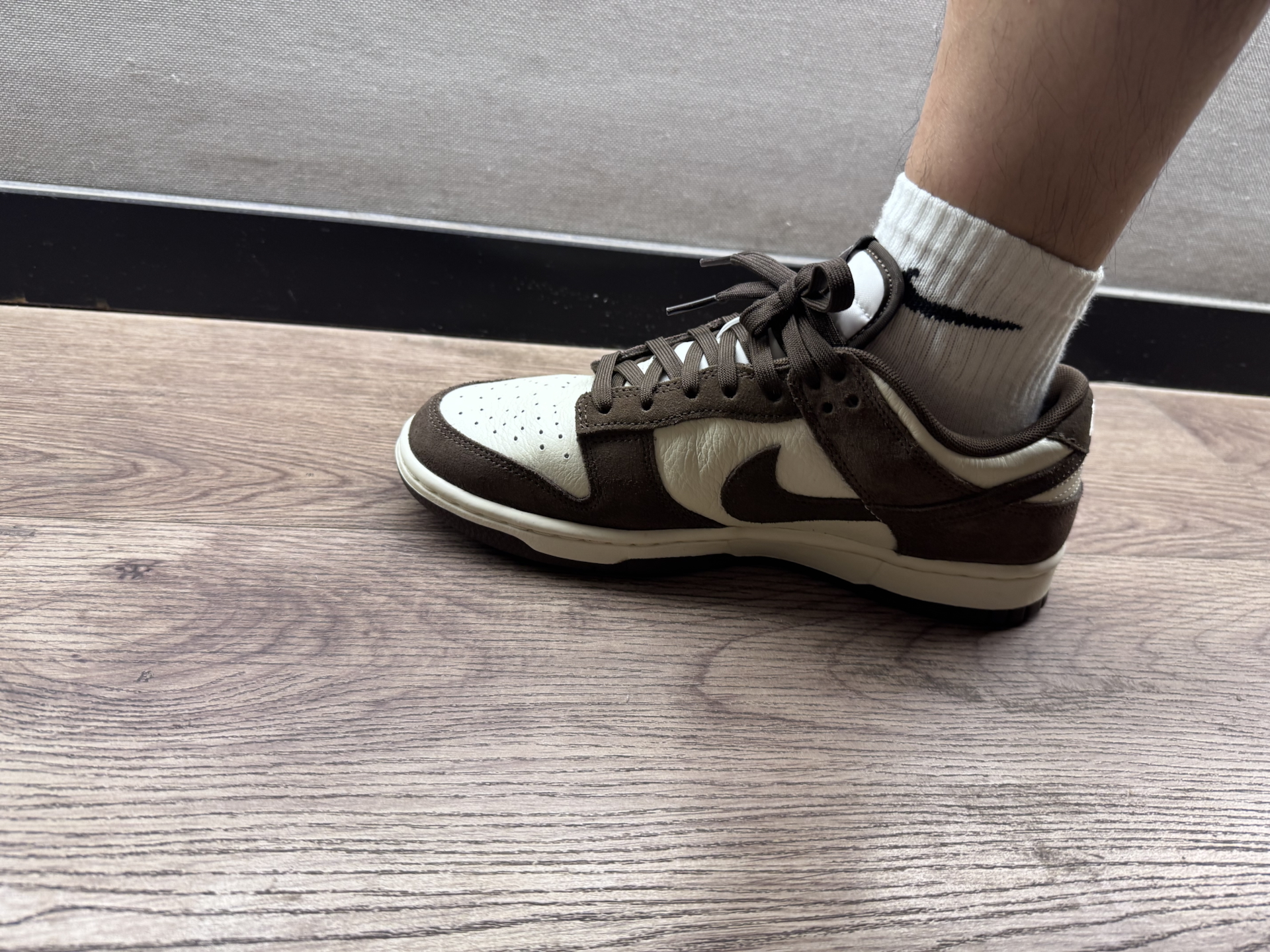 custom review-Nike Dunk Slip-on Устойчивый к истиранию Низкий Топ Скейтборд Кроссовки Унисекс Белый-Коричневый