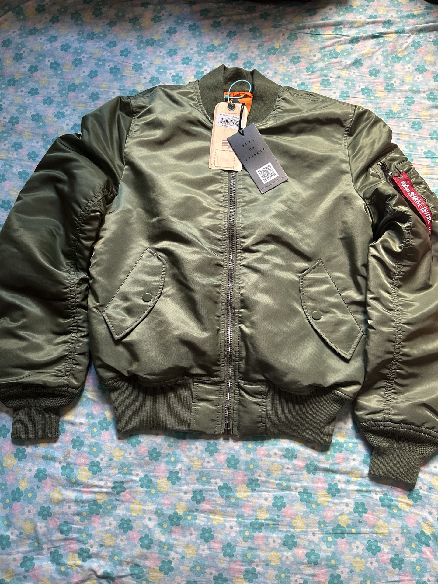 custom review-Совместный бренд Alpha Industries Куртка Унисекс Армейский зеленый