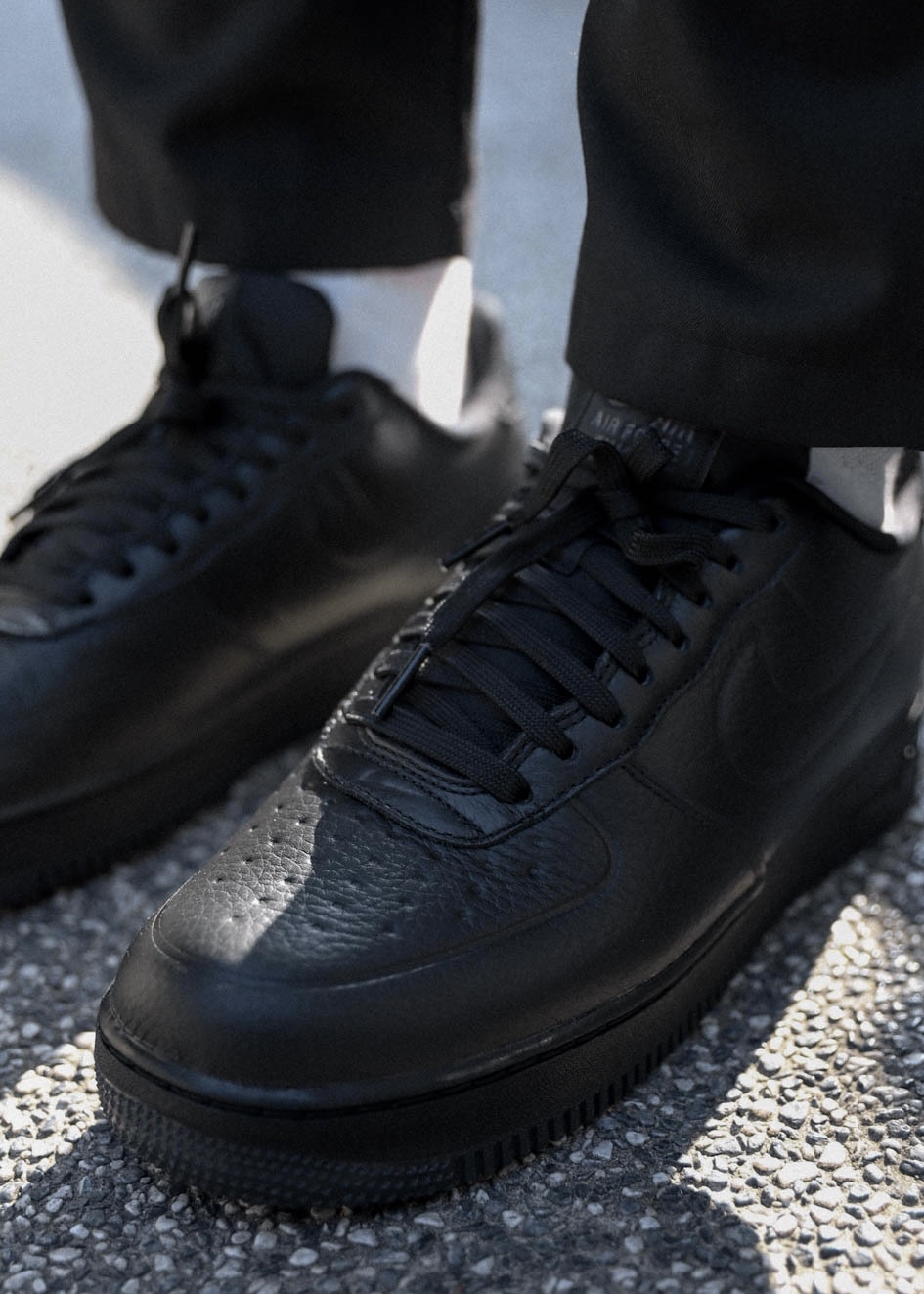 custom review-Nike Air FORCE 1 Low Топ Скейтборд Кроссовки Мужские Черные