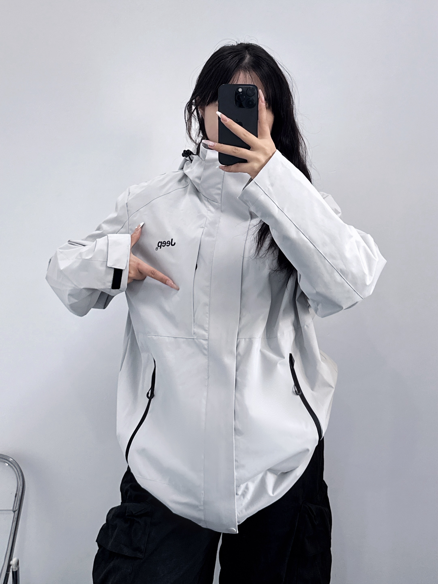 冰川灰冲锋衣好好看!