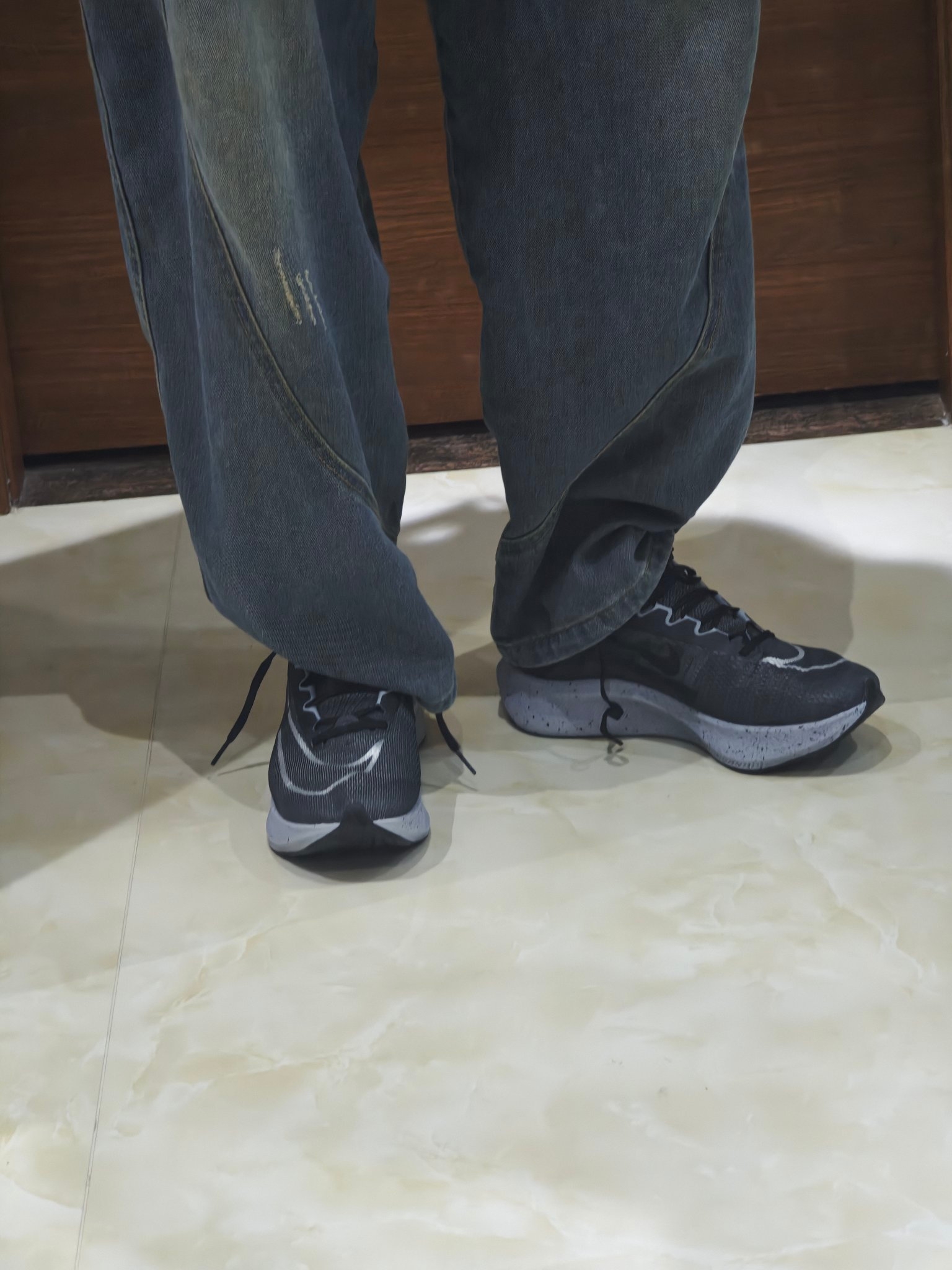 custom review-Nike Zoom Fly 4 Устойчивый к истиранию Низкий Топ с Карбоновой Плитой Тренировочная Обувь для Беговых Дистанций Мужская Черная Серый