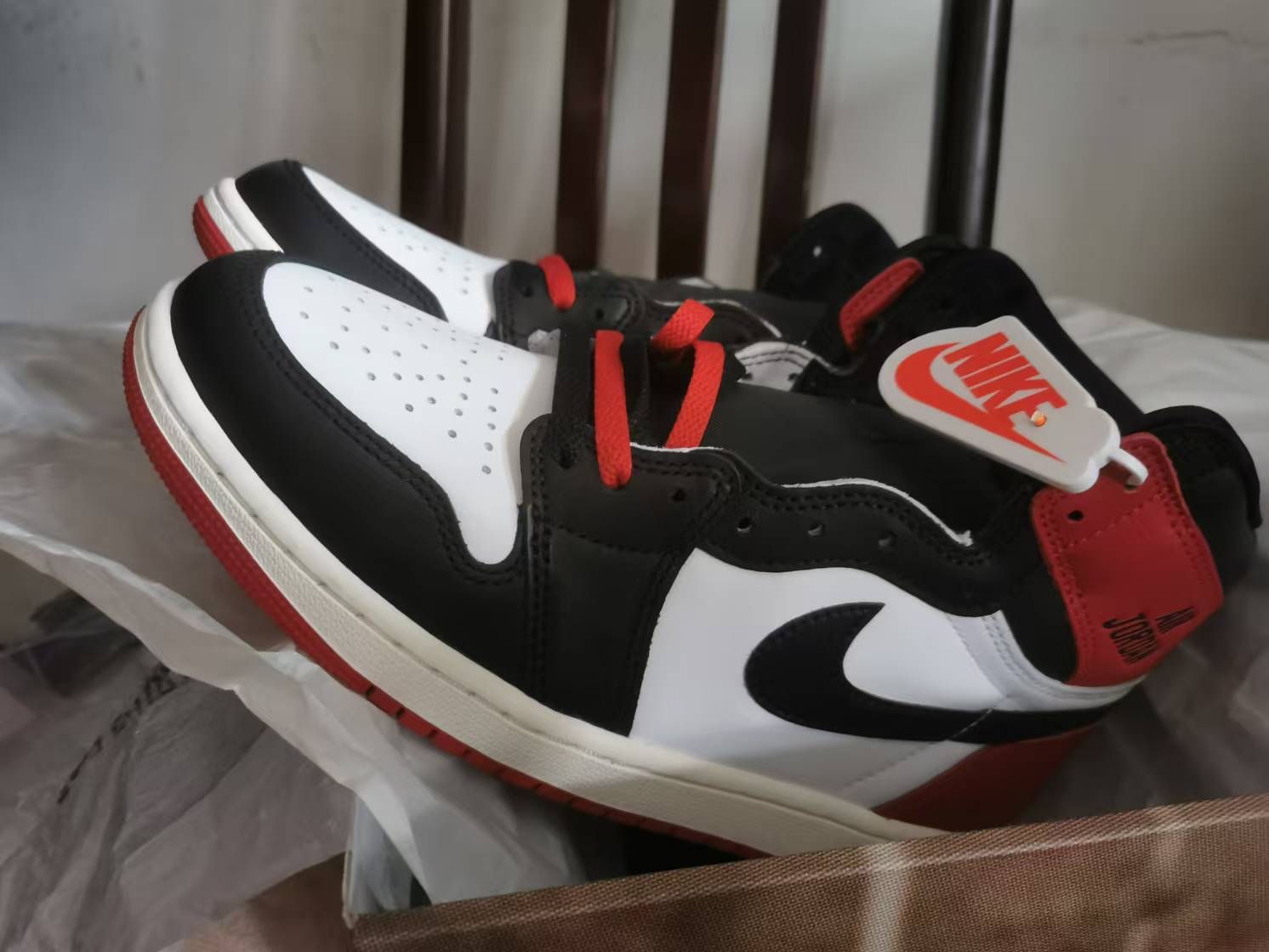 custom review-JORDAN 1 Retro High Og Black Toe Reimagined