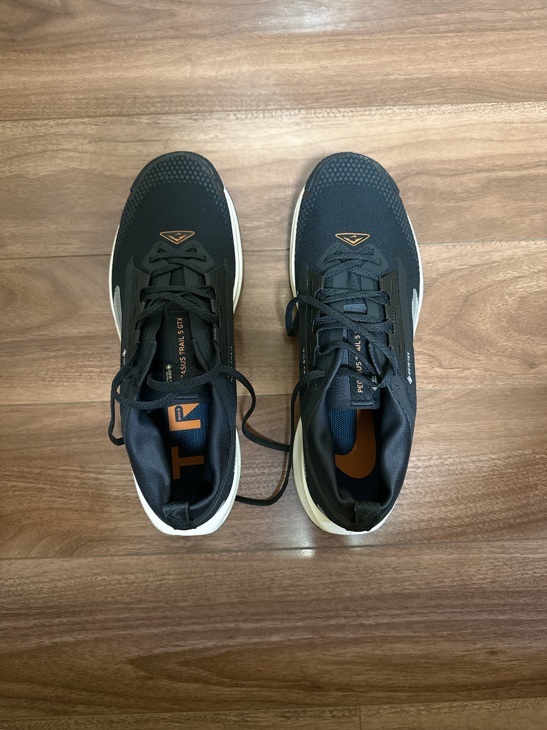 custom review-Nike Pegasus Trail 5 Износостойкий и Легкий Низкий Топ Беговые кроссовки Унисекс Черный