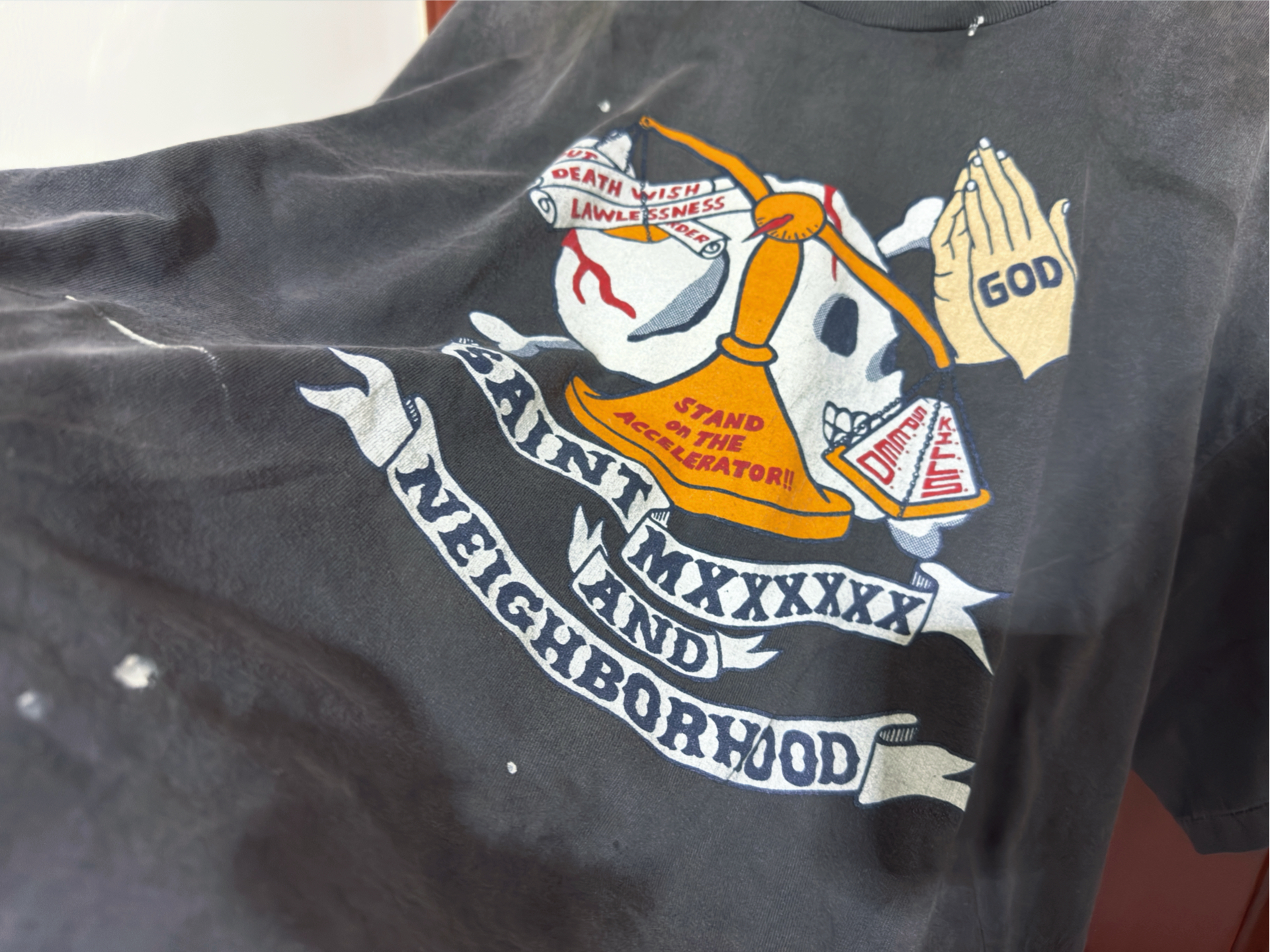 custom review-SAINT Mxxxxx x NEIGHBORHOOD SS25 T Рубашка Унисекс