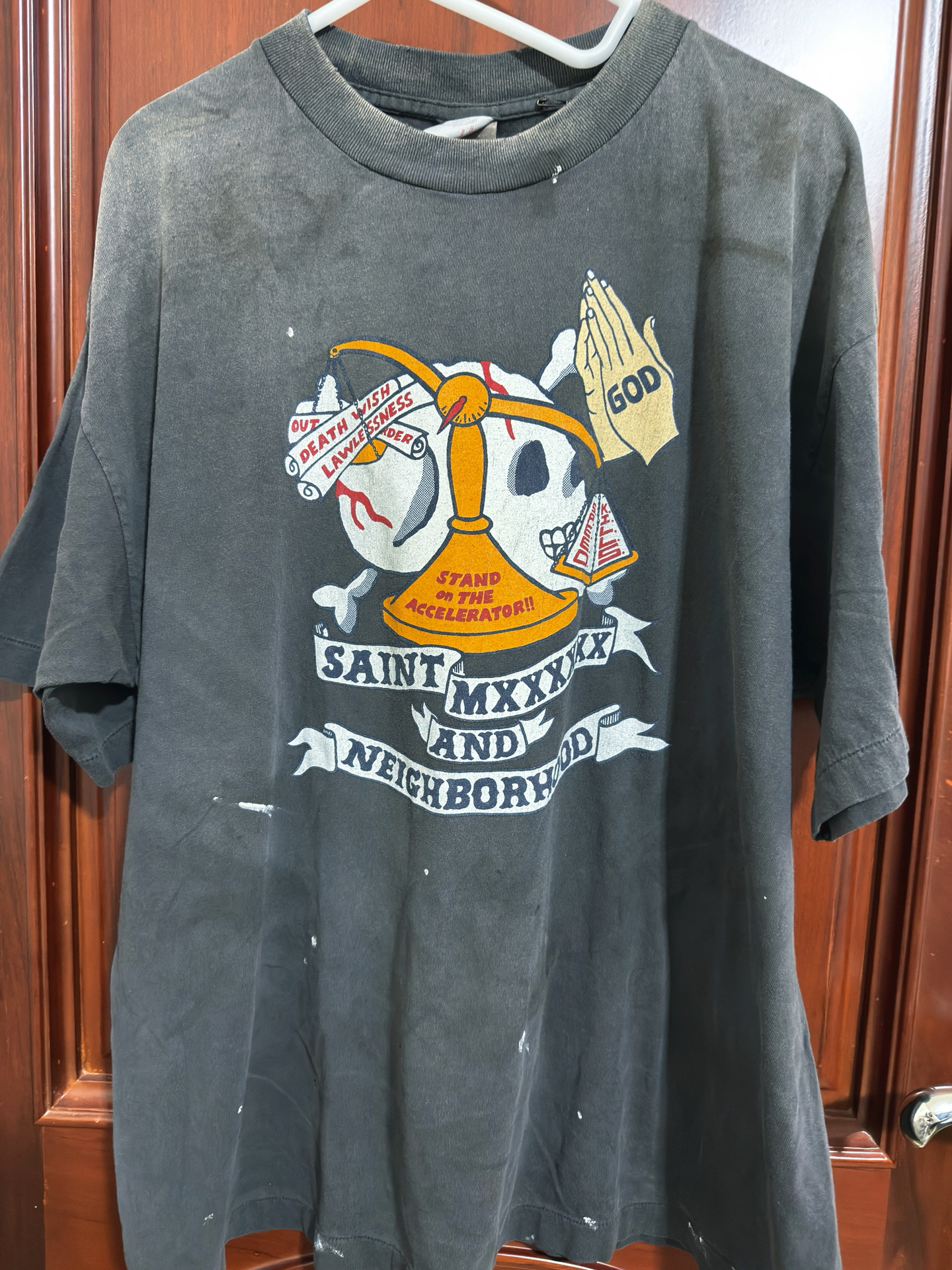 custom review-SAINT Mxxxxx x NEIGHBORHOOD SS25 T Рубашка Унисекс