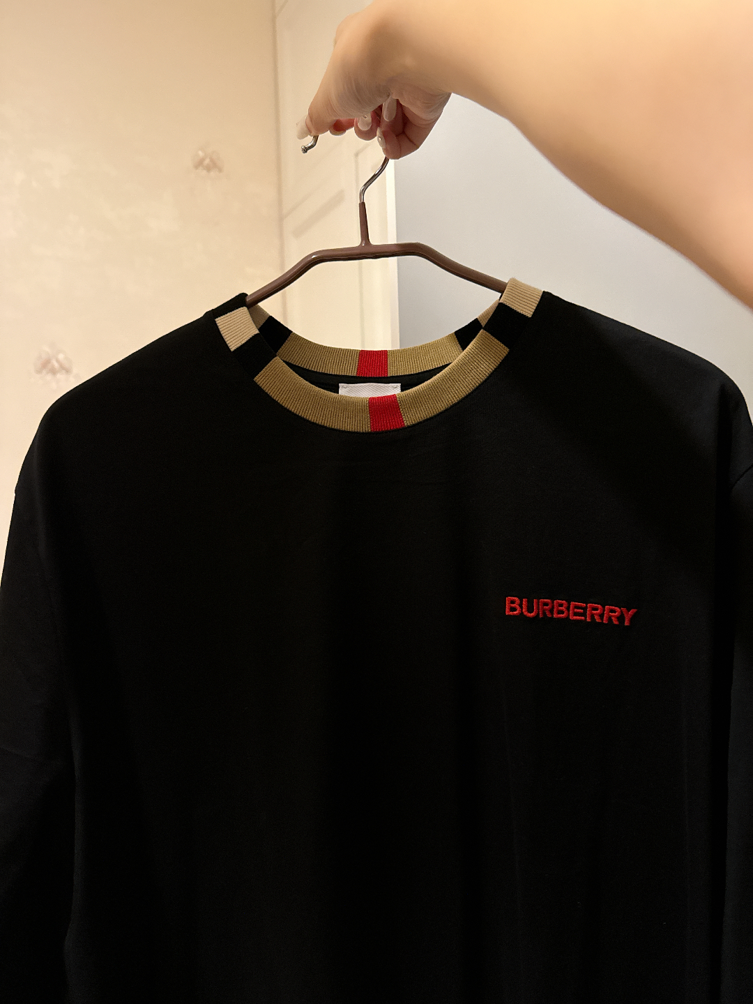 custom review-Burberry Мужские T-рубашки