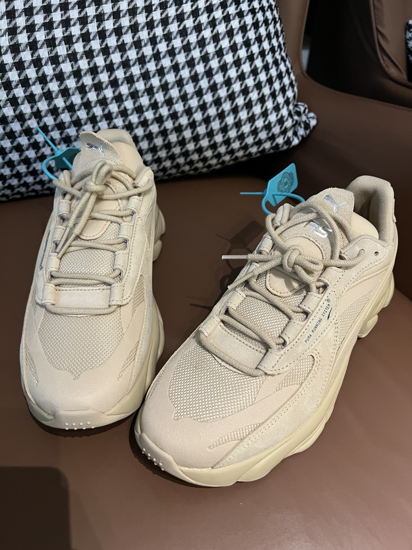 custom review-PUMA RS Connect MONO Амортизация Устойчивый к истиранию Дышащий MID Топ Кэжуал Унисекс Light Умбра
