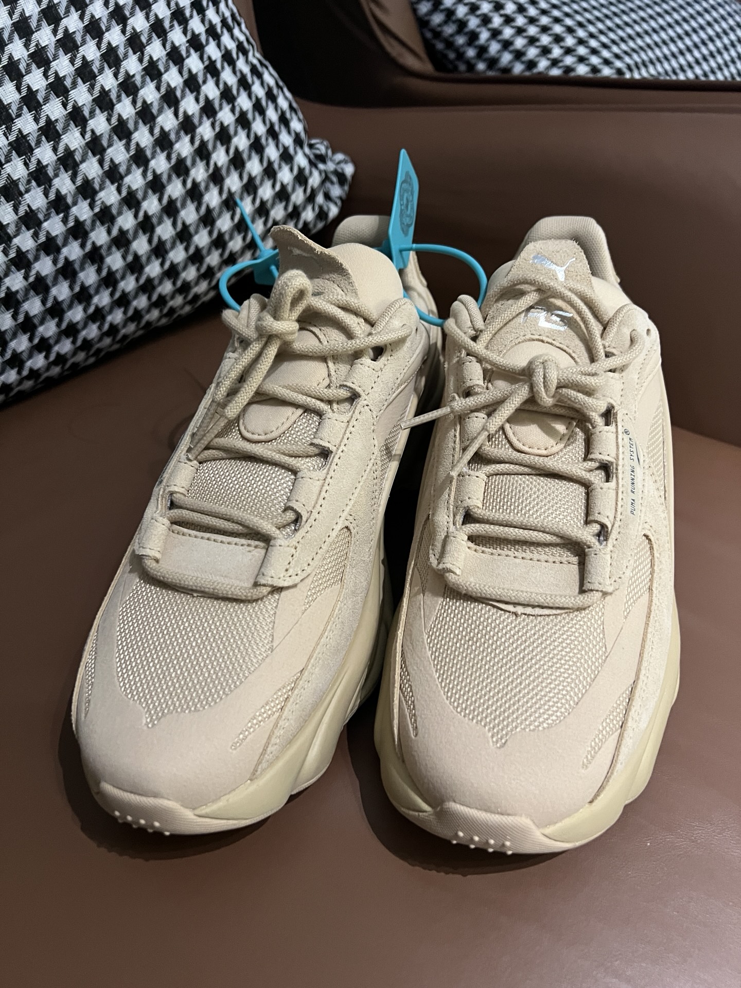 custom review-PUMA RS Connect MONO Амортизация Устойчивый к истиранию Дышащий MID Топ Кэжуал Унисекс Light Умбра