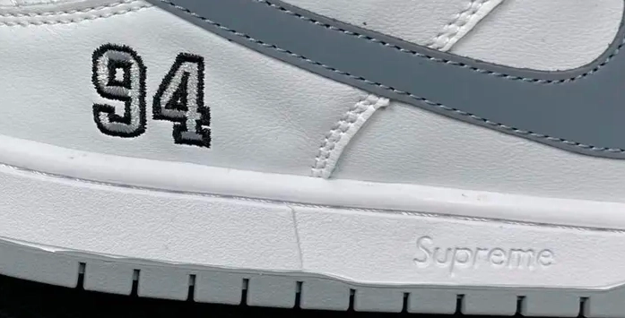 custom review-Nike x Supreme Dunk SB Slip Resistant Abrasion Resistant Low Топ Скейтборд Кроссовки Унисекс Белый