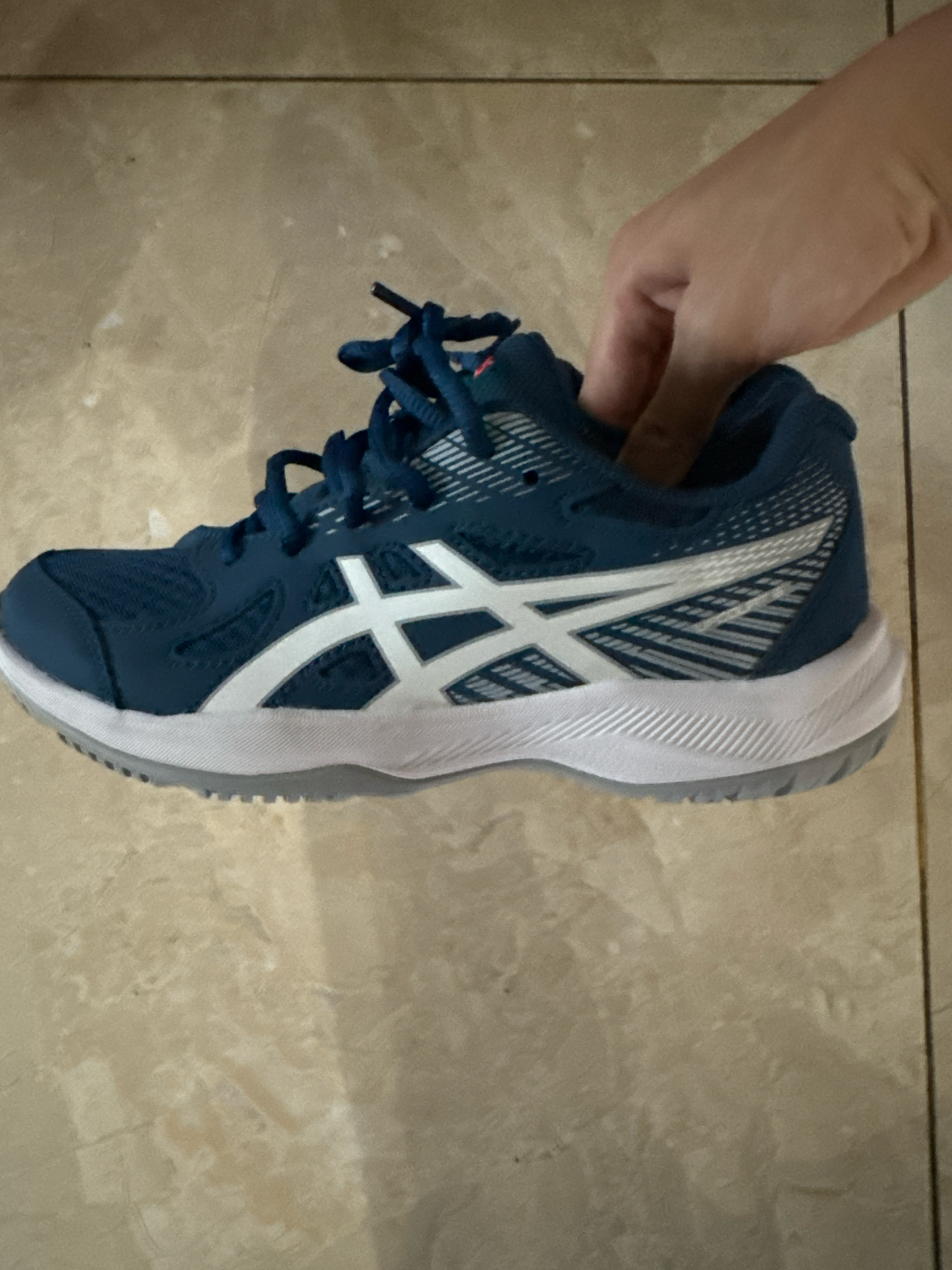 custom review-Asics Гель UPCOURT 6 Устойчивый к истиранию Низкий Топ Детские Кроссовки для Тренировок Синий Подростки