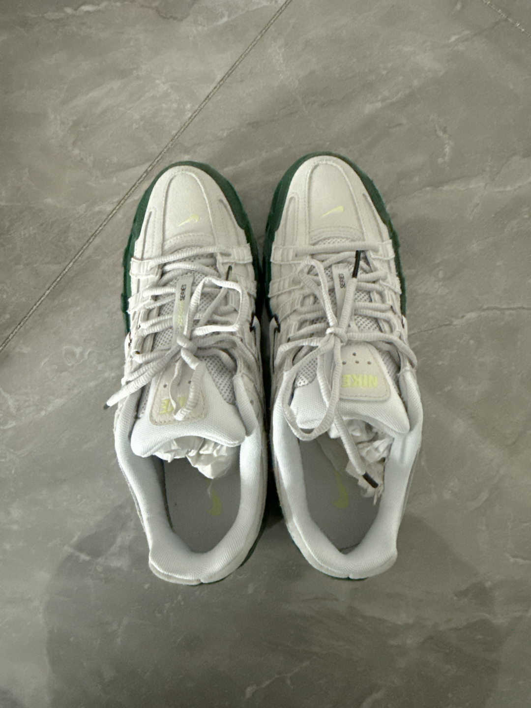 custom review-Nike P 6000 Амортизация Износостойкий Низкий Топ Casual Унисекс Белый Зеленый