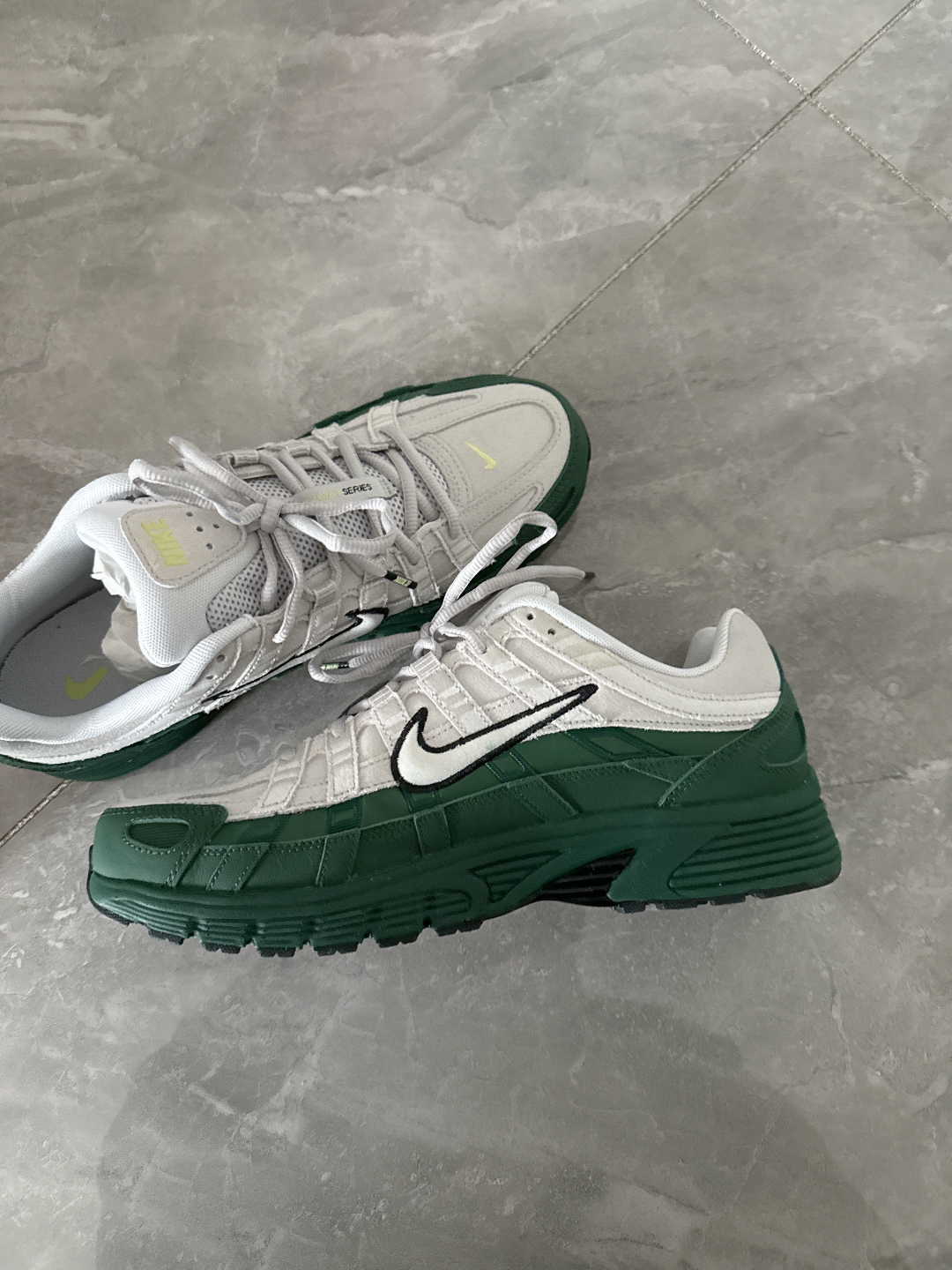 custom review-Nike P 6000 Амортизация Износостойкий Низкий Топ Casual Унисекс Белый Зеленый