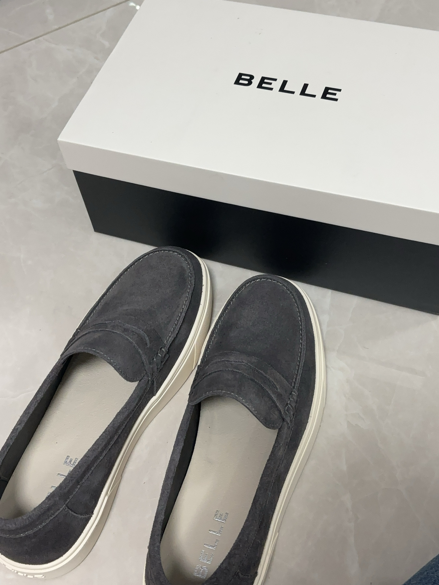 custom review-BELLE Лоферы Серые Мужские