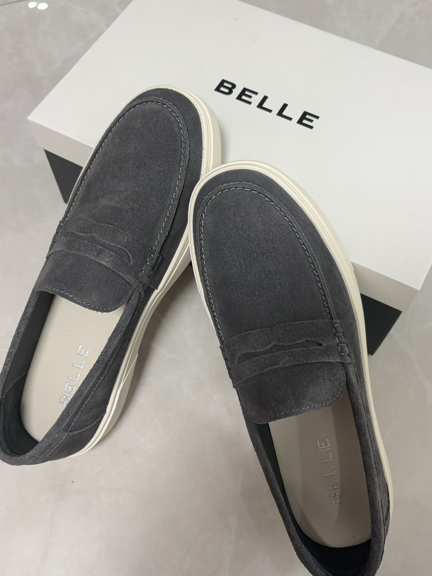 custom review-BELLE Лоферы Серые Мужские