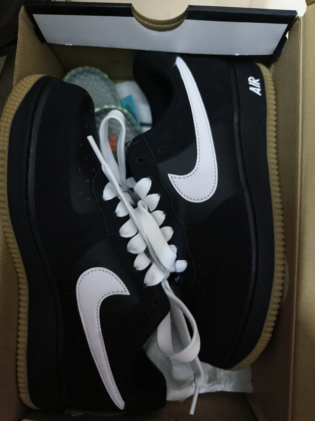 custom review-Nike Air FORCE 1 Slip-on Устойчивый к истиранию Низкий Топ Скейтбординг Мужской Черный