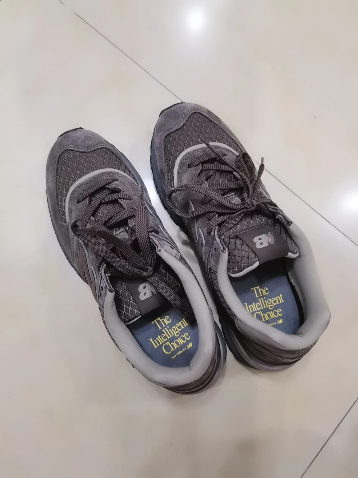 custom review-New Balance NB 574 Устойчивый к истиранию Низкий Топ Повседневная обувь Мужская Серый Коричневый