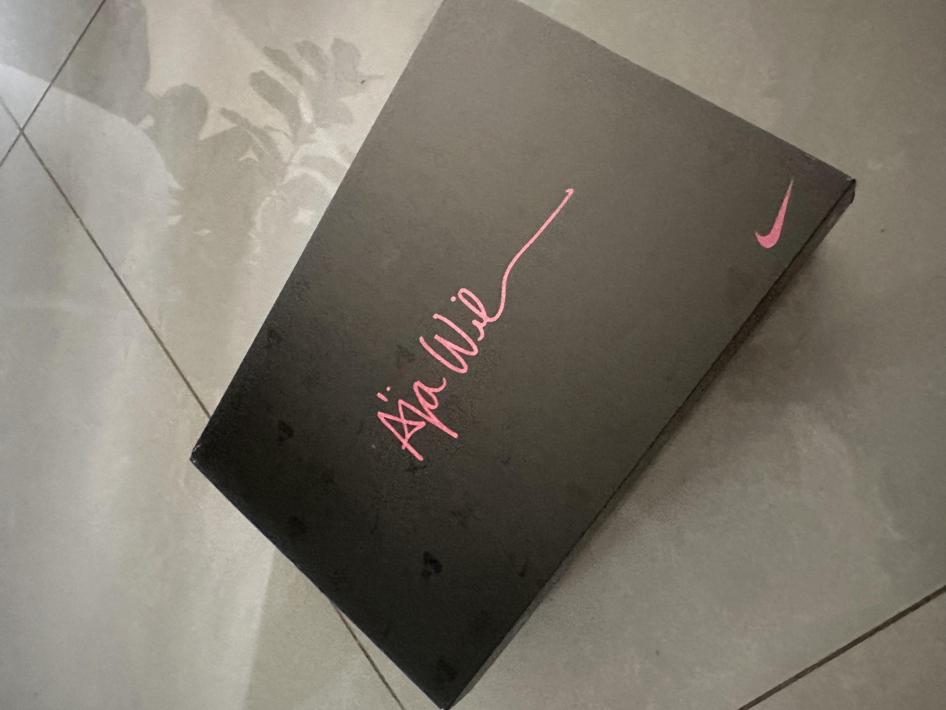 custom review-Nike A'One Slip Устойчивый к истиранию Низкий Топ Баскетбольные кроссовки Женские Розовый Черный