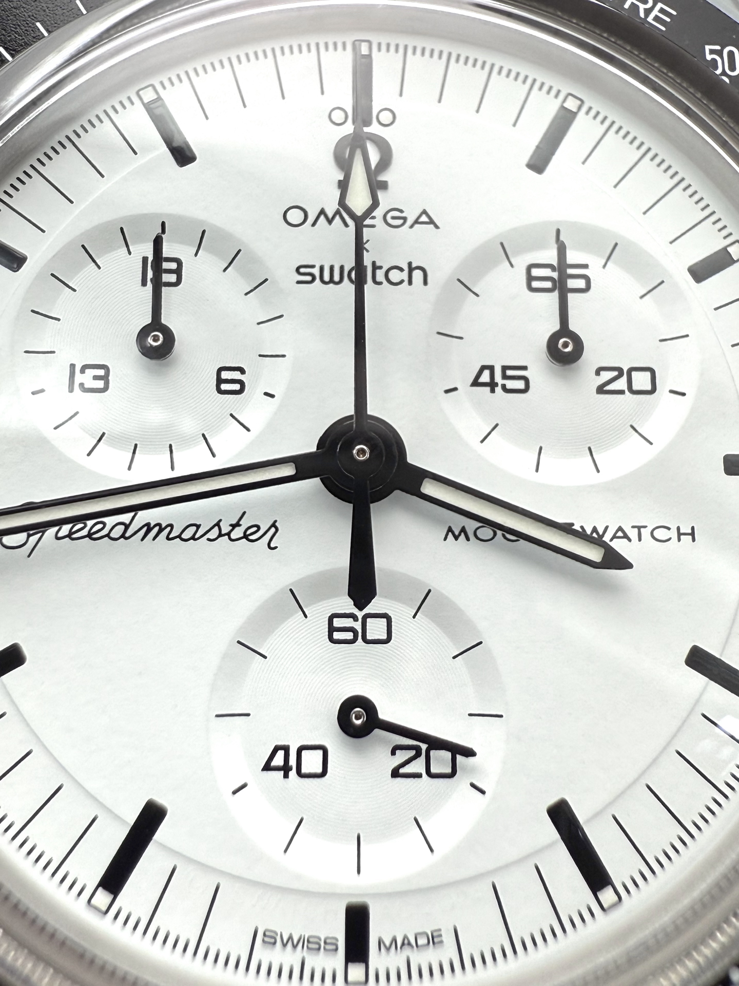 custom review-OMEGA Swatch Quartz Механизм 30 м Водонепроницаемость Унисекс Часы 42 мм Белый Циферблат Резина Биокерамика Шнуровка