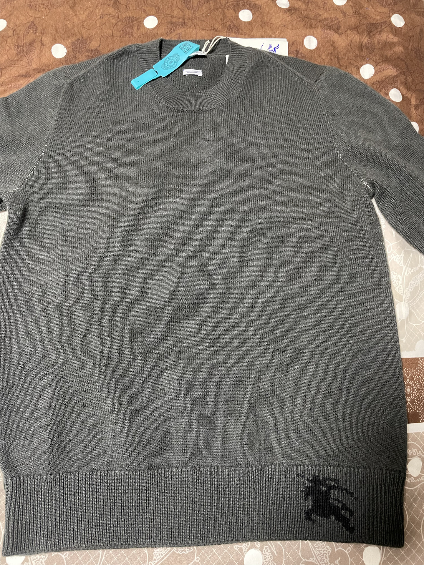 custom review-Burberry Кашемировый свитер мужской черный