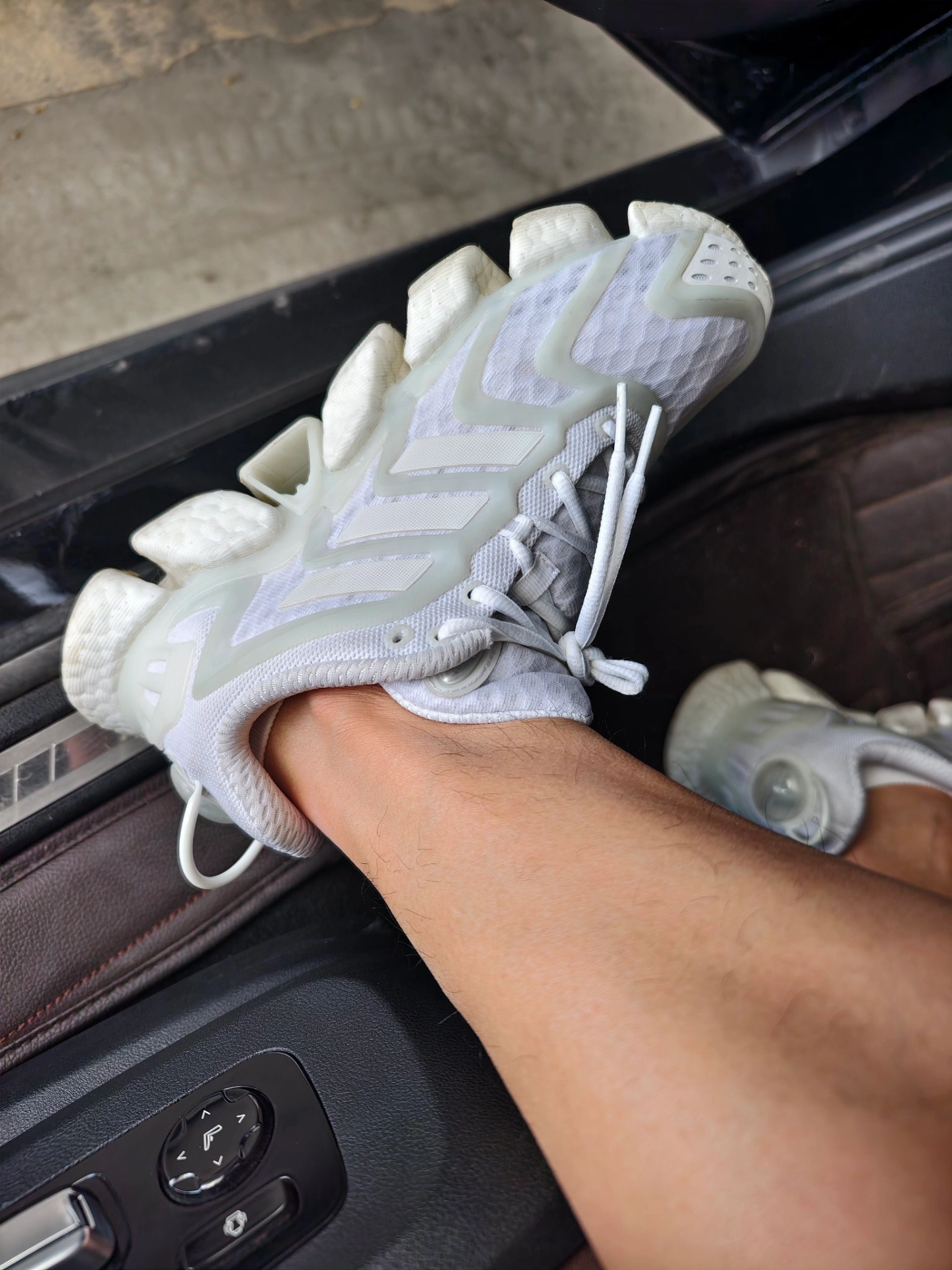 custom review-Adidas Climacool Boost Дышащие Низкие Беговые Кроссовки Унисекс Синие Белые