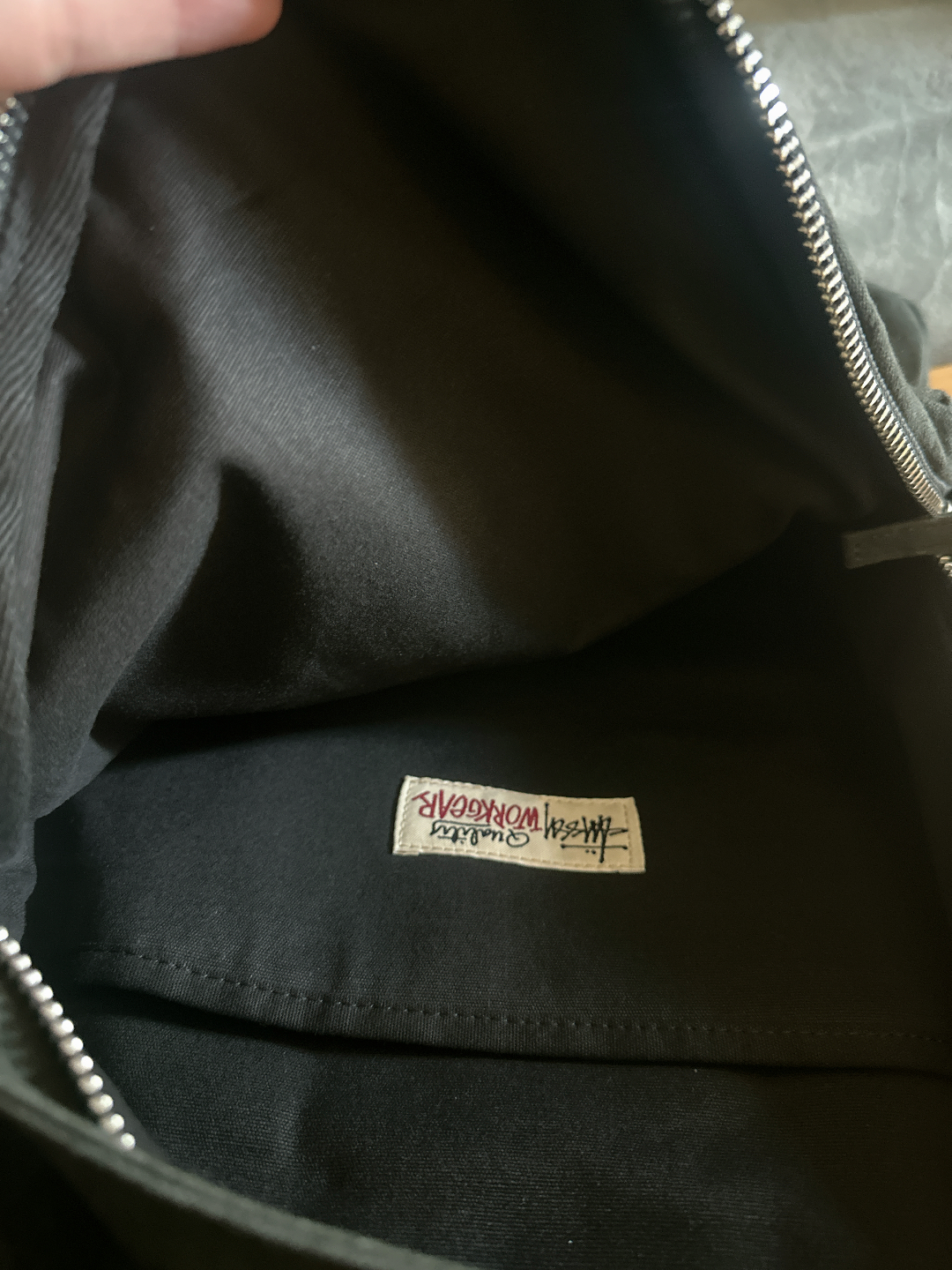 custom review-Stussy Хлопок Canvas Рюкзак Стандартный (Standard) Унисекс Черный