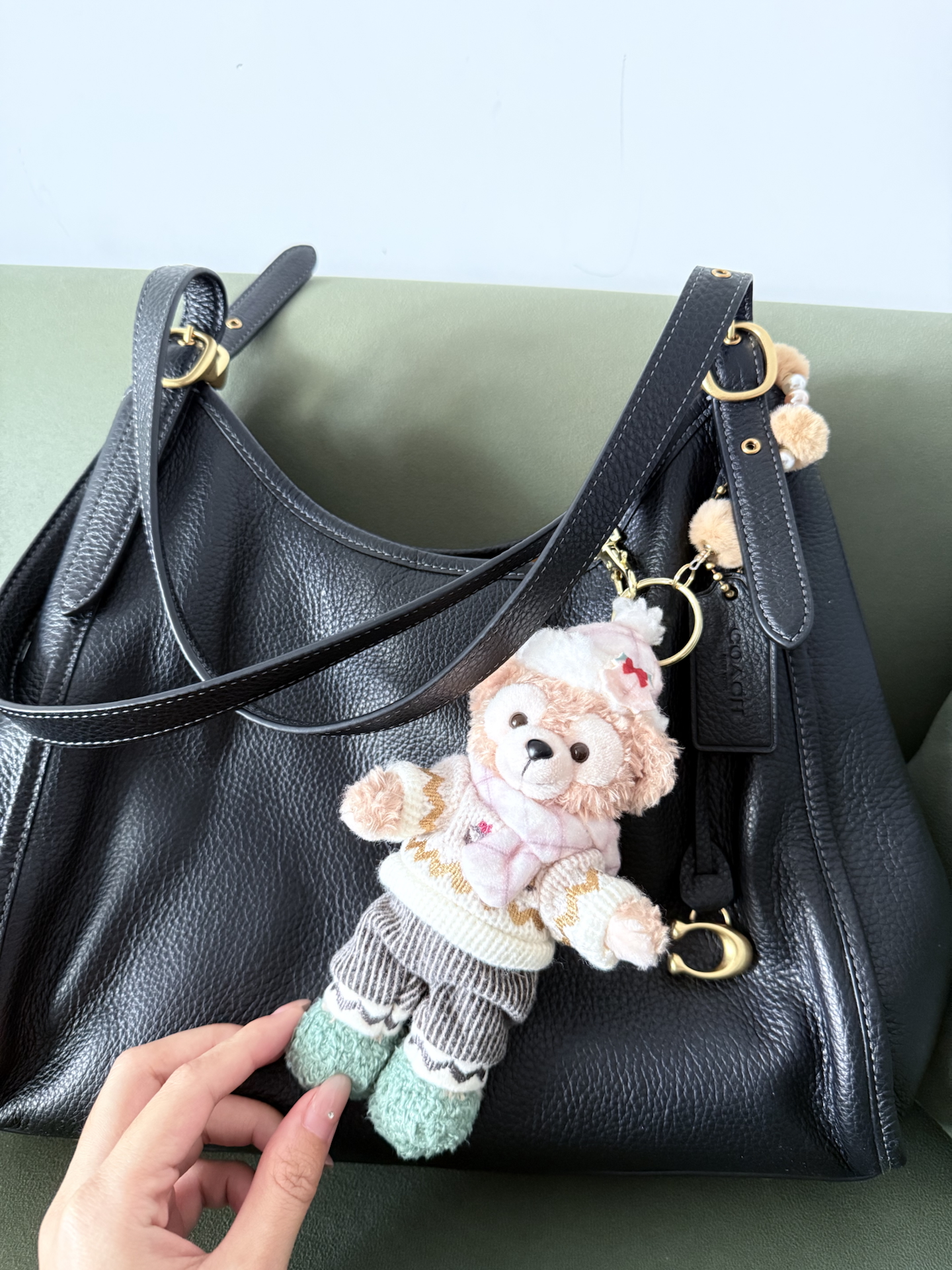 custom review-COACH Кожа Сумка через плечо Средняя Женская Черная