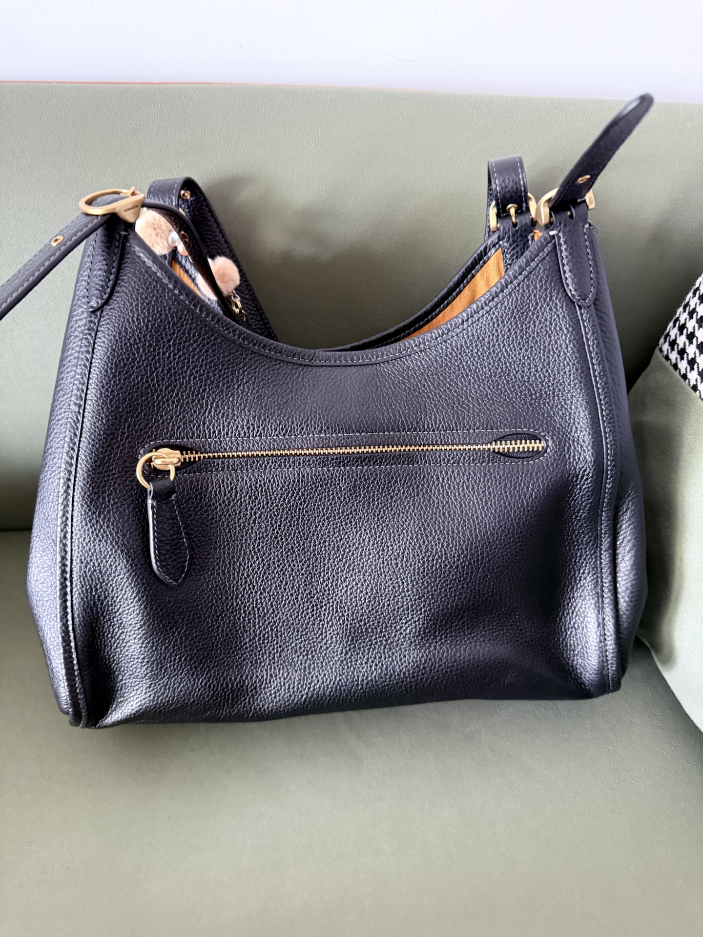 custom review-COACH Кожа Сумка через плечо Средняя Женская Черная